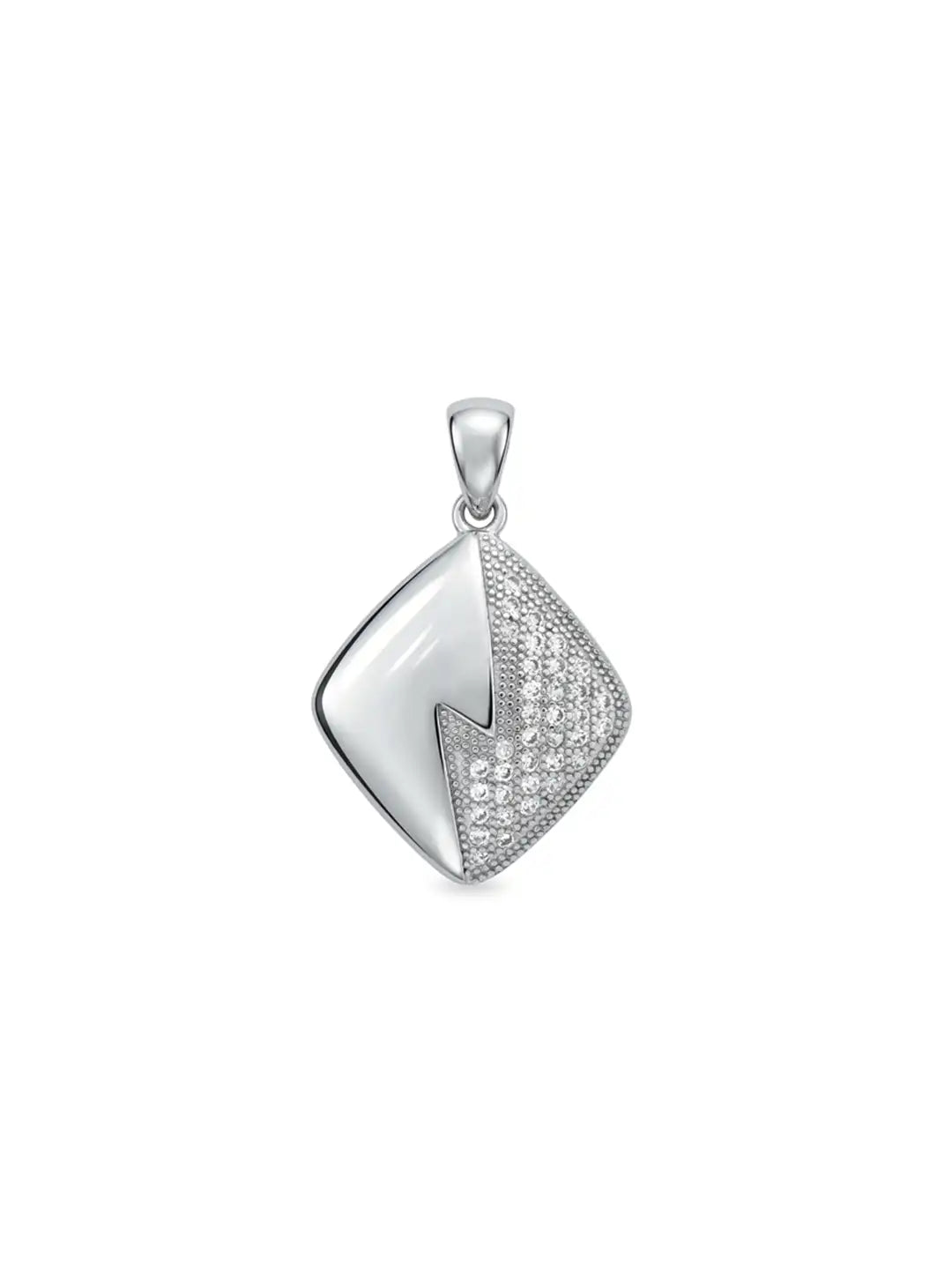 925 sterling silver geometric pendant