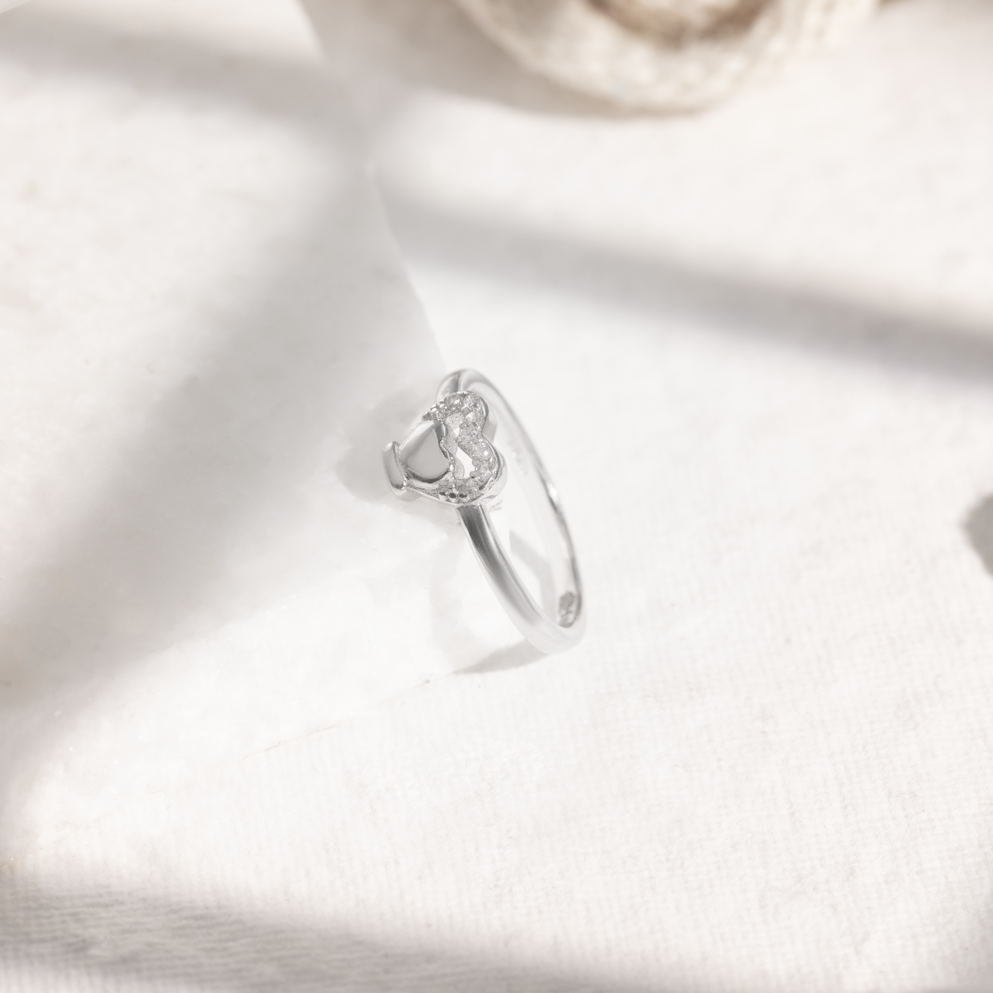 925 sterling silver heart ring design