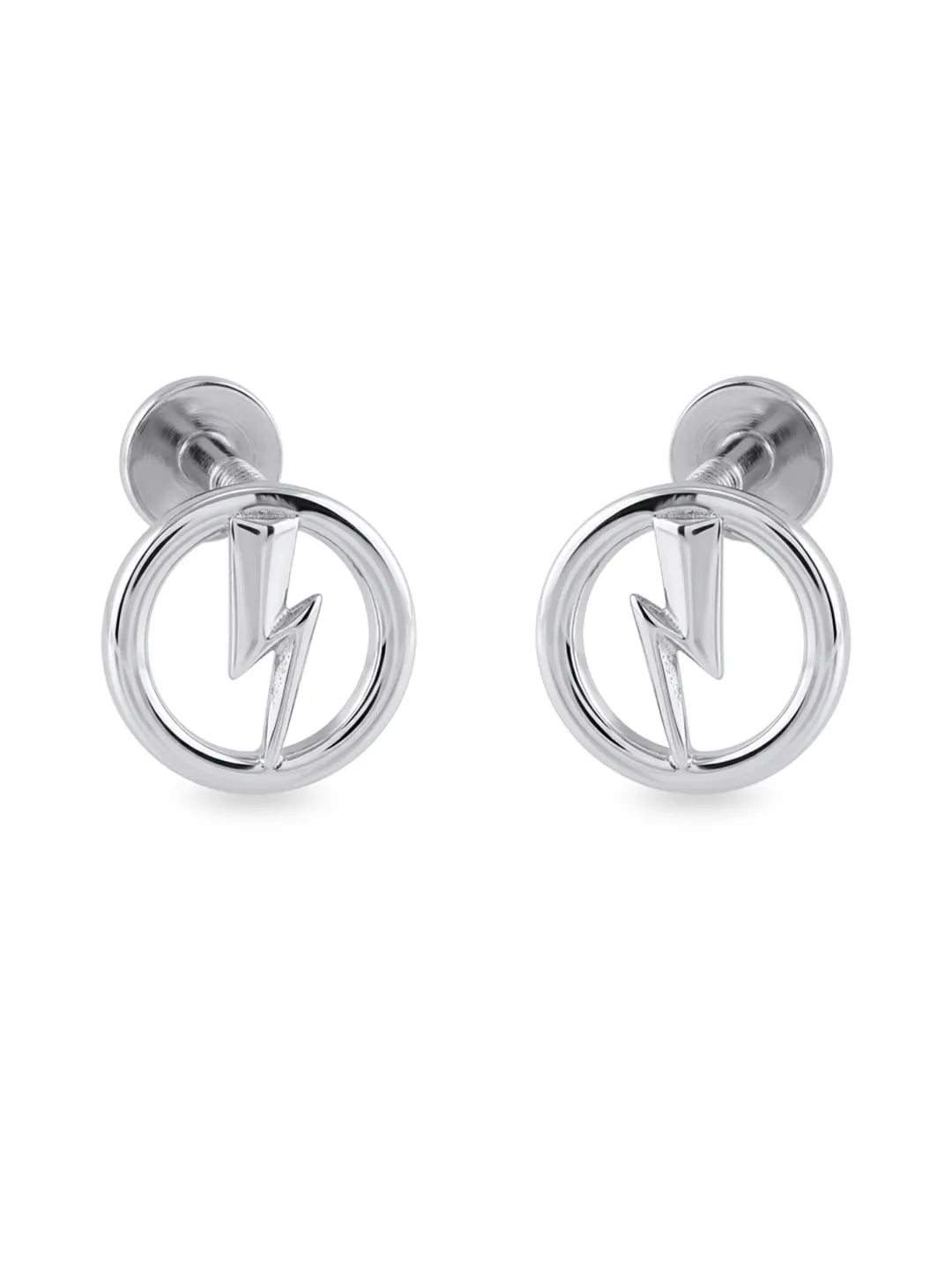 925 sterling silver lightning bolt earrings