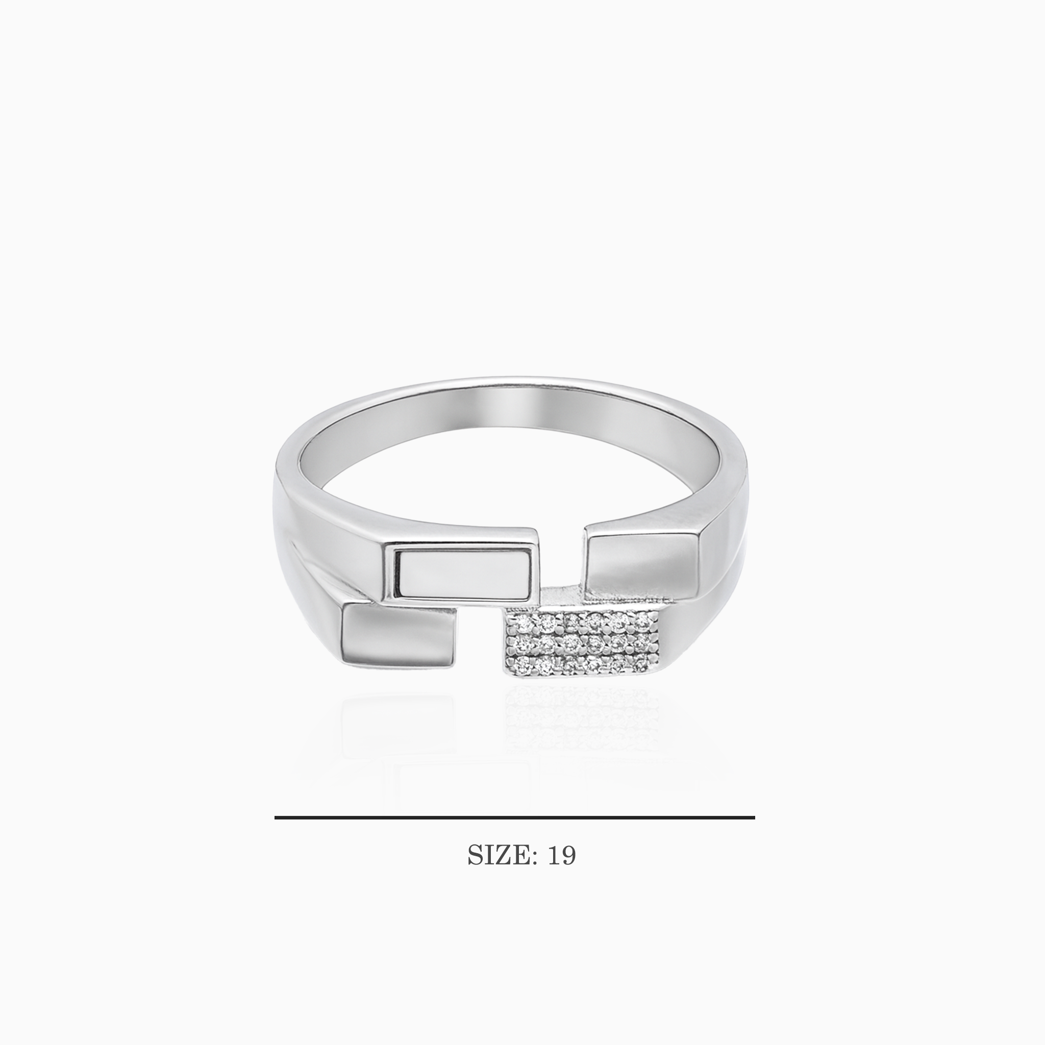 925 sterling silver modern ring