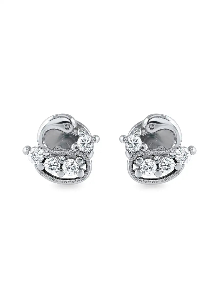 925 sterling silver shell stud earrings