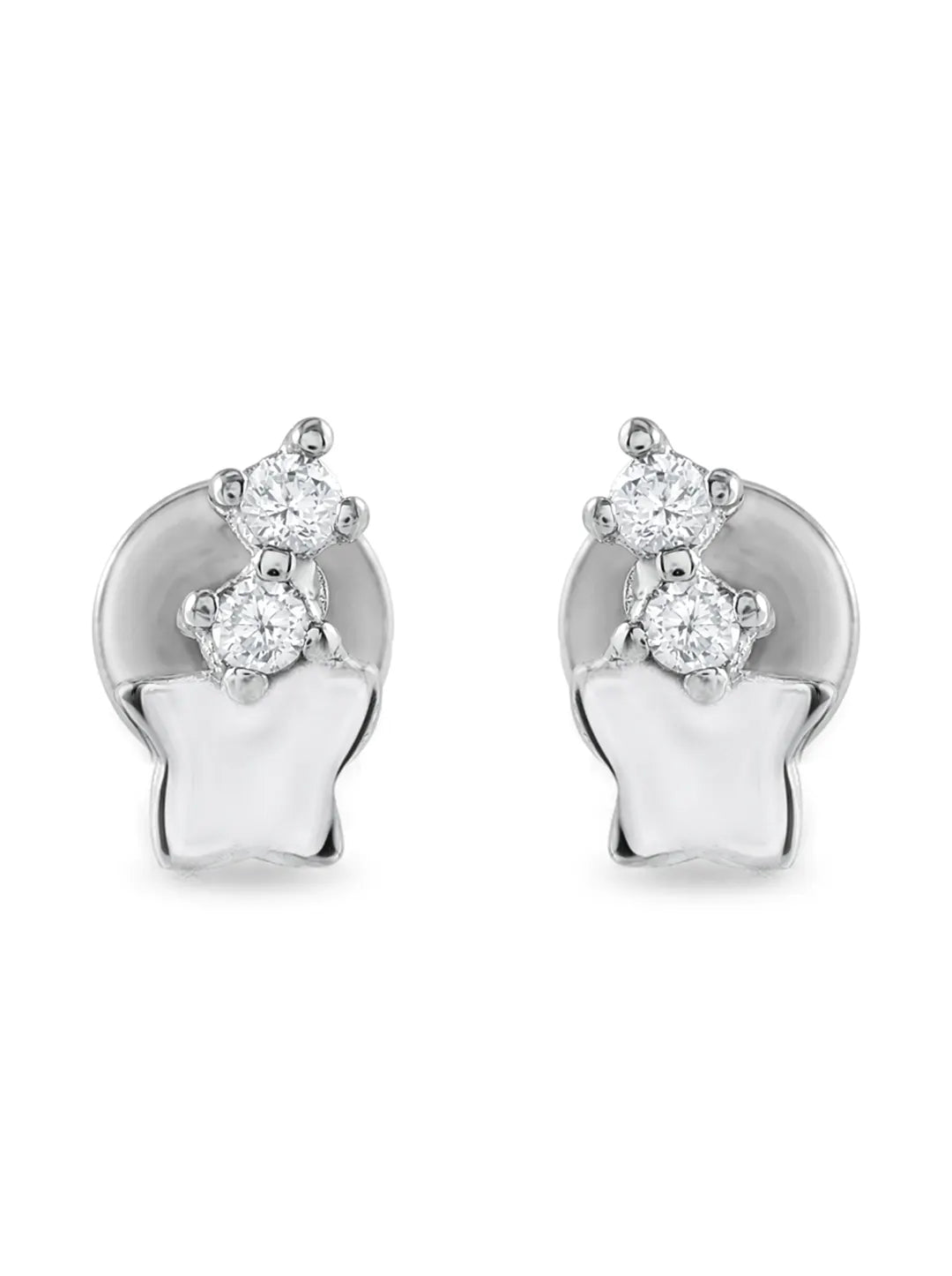 925 sterling silver swan earrings