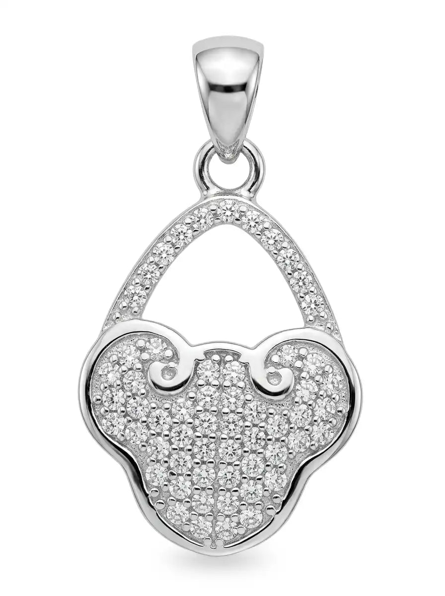925 sterling silver teardrop pendant