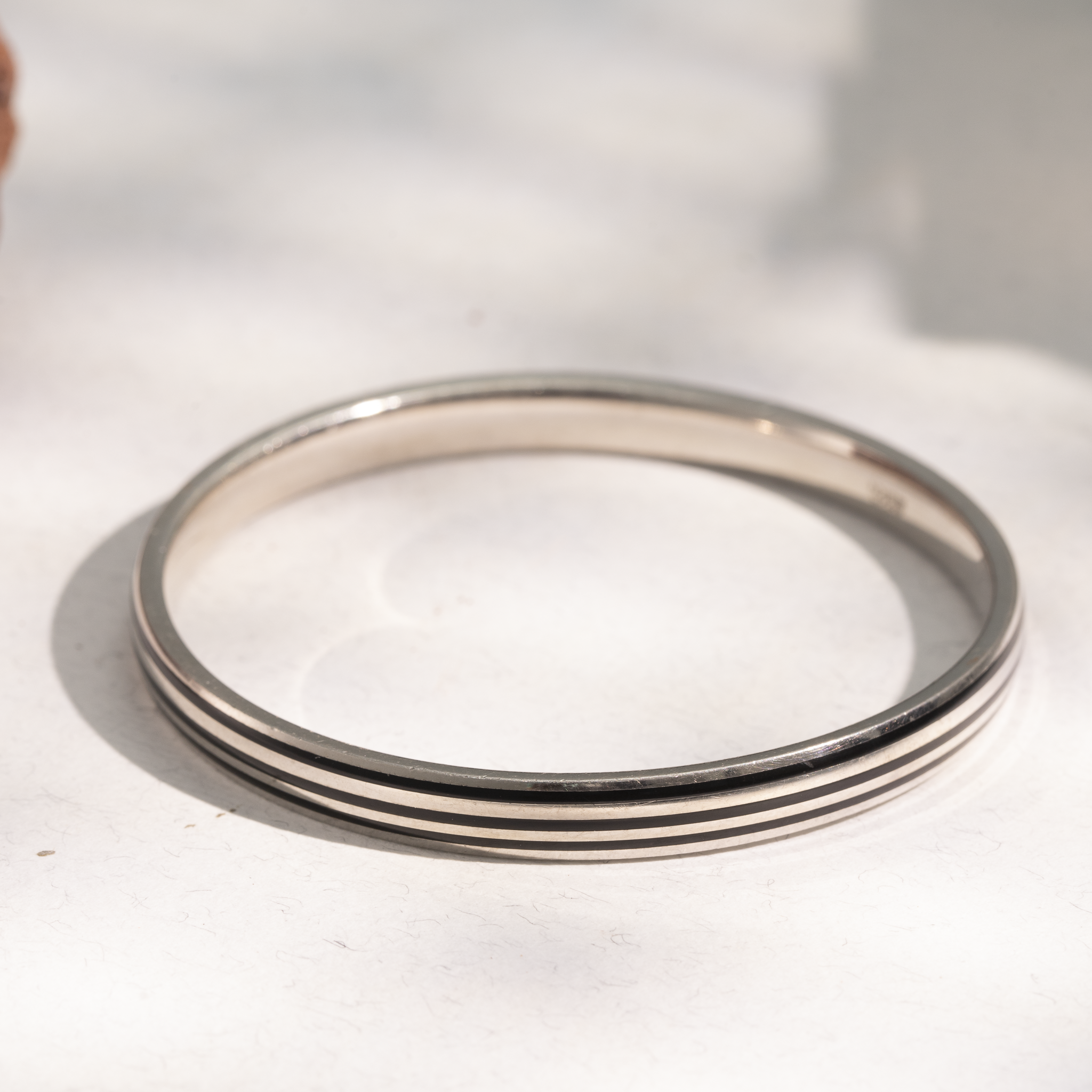 925 triple line silver kada