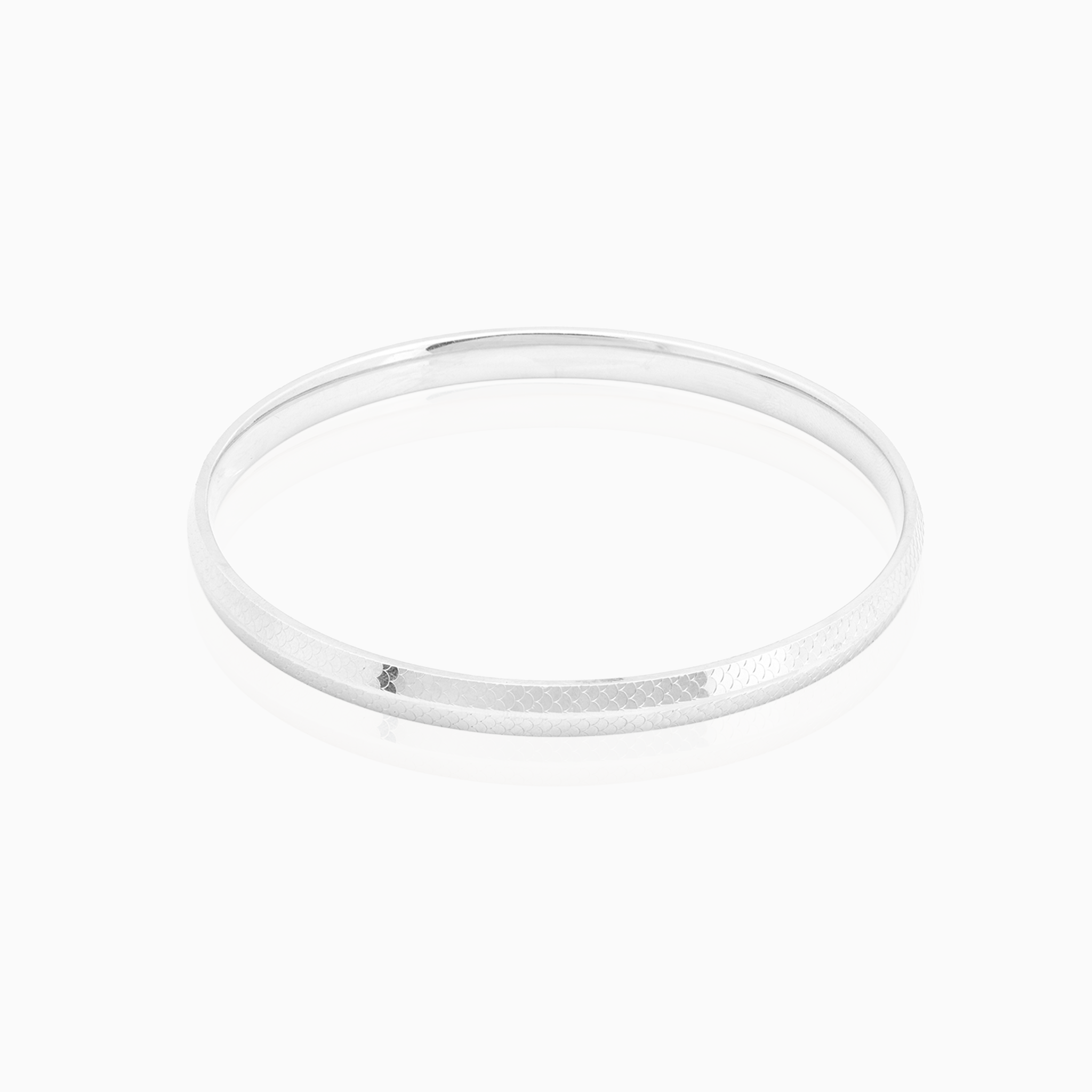 Hammered Texture Sterling Silver Gada