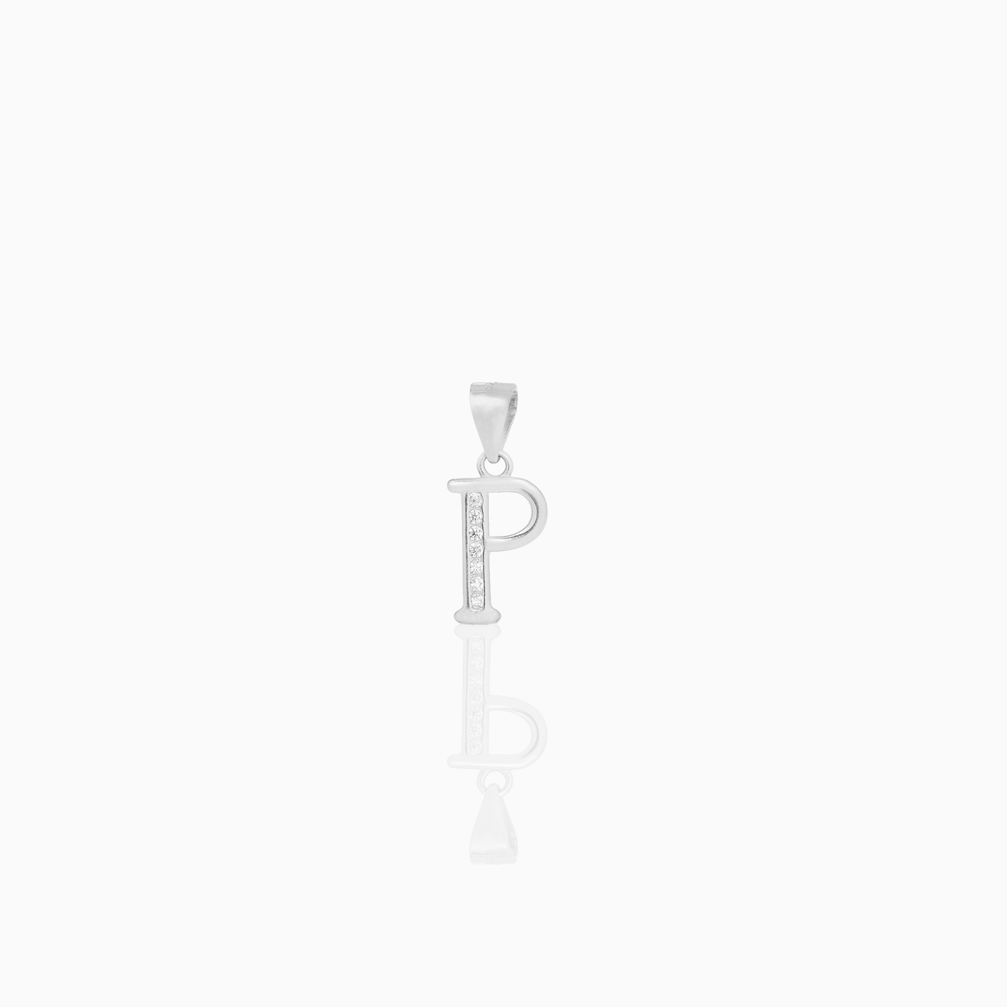 Silver Initial “P” Pendant