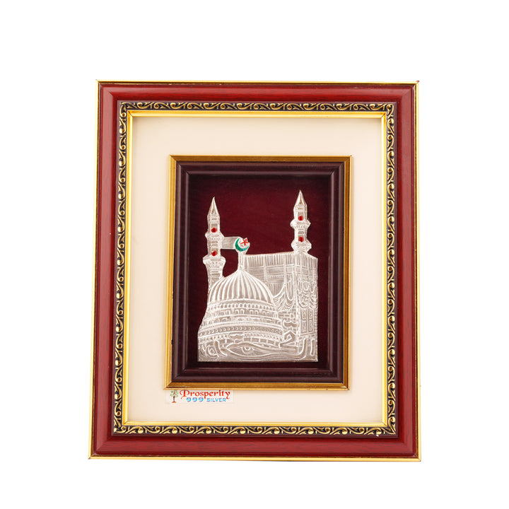 999 Silver Islamic Mosque Frame for Home Décor
