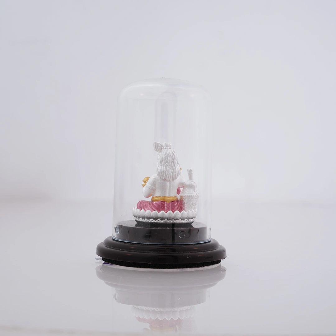 999 Silver Krishna Idol for Car Dashboard Ishna