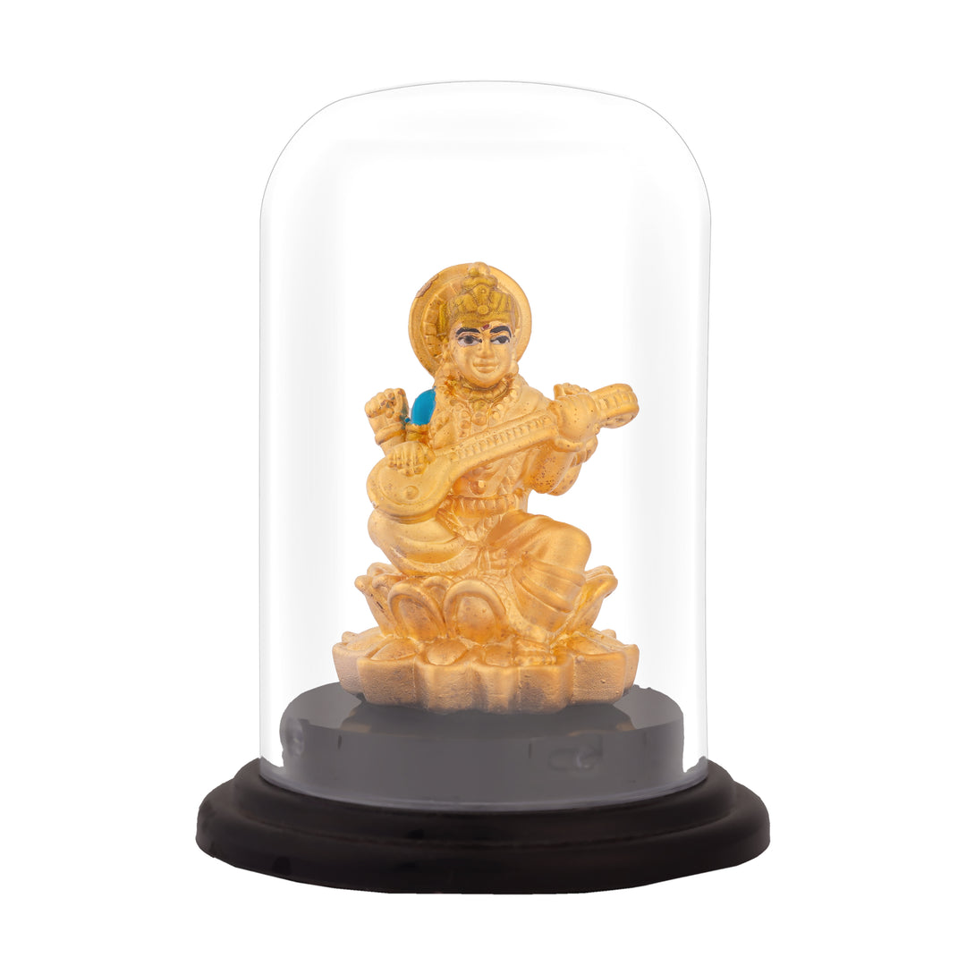 999 Silver Saraswathi Idol for Pooja and Temple