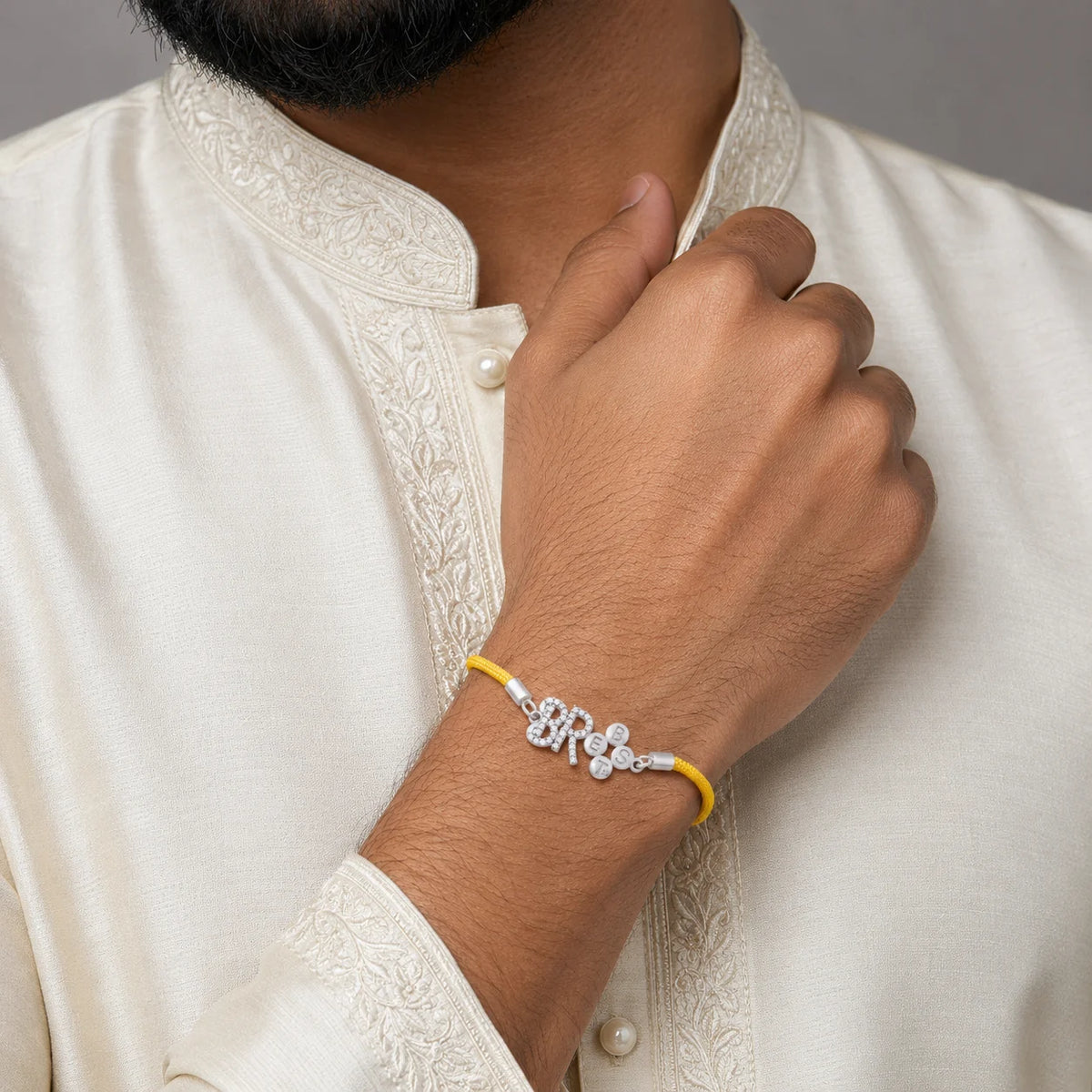 Adjustable 925 Silver BR Rakhi