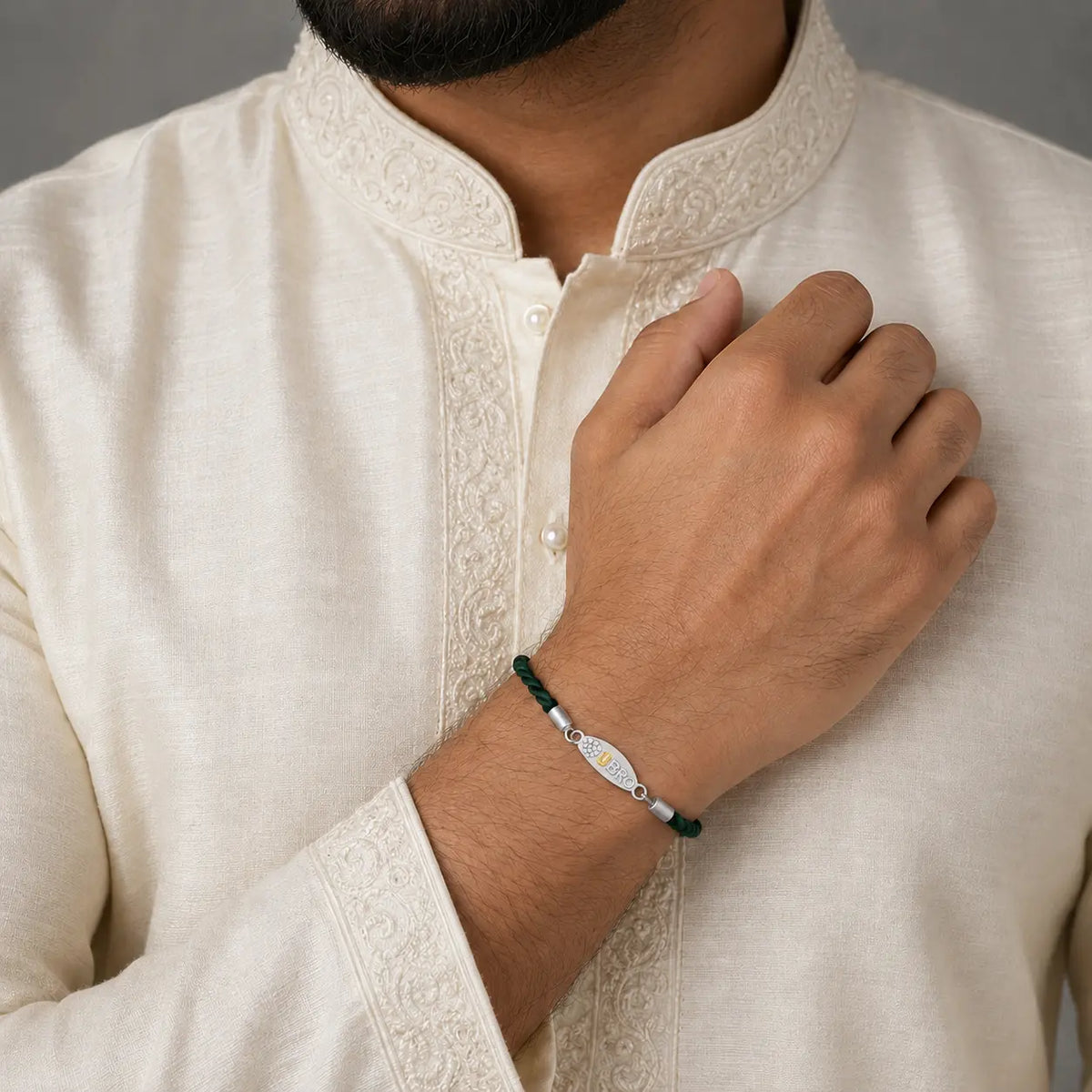 Adjustable 925 Silver Love You Bro Rakhi