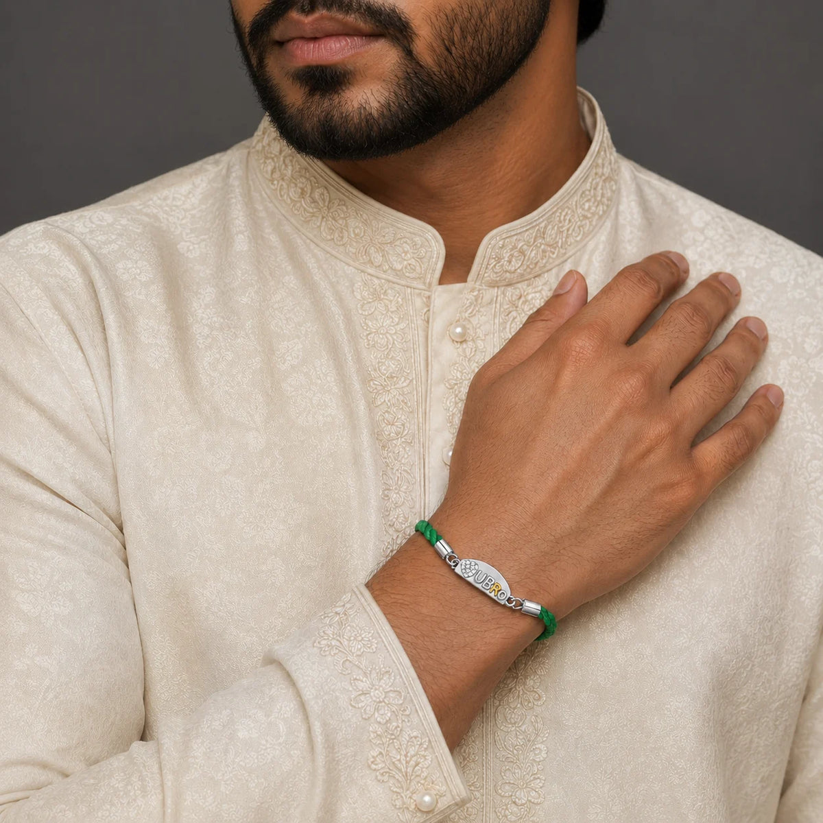 Adjustable 925 Silver Luv U Bro Rakhi