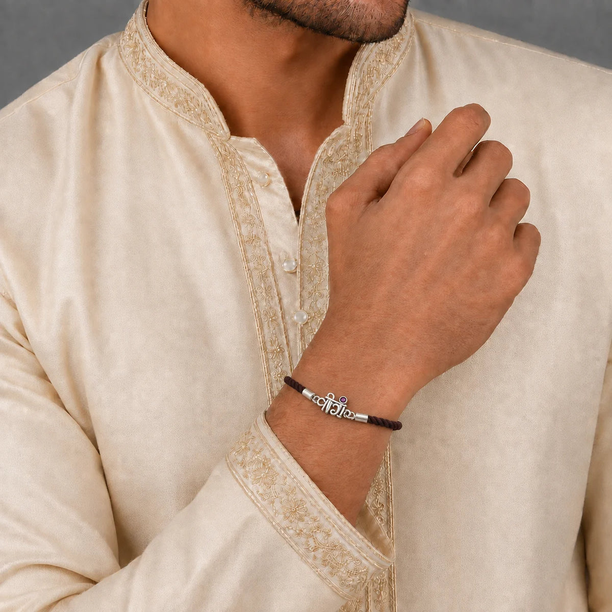 Adjustable 925 Silver VEERA Rakhi