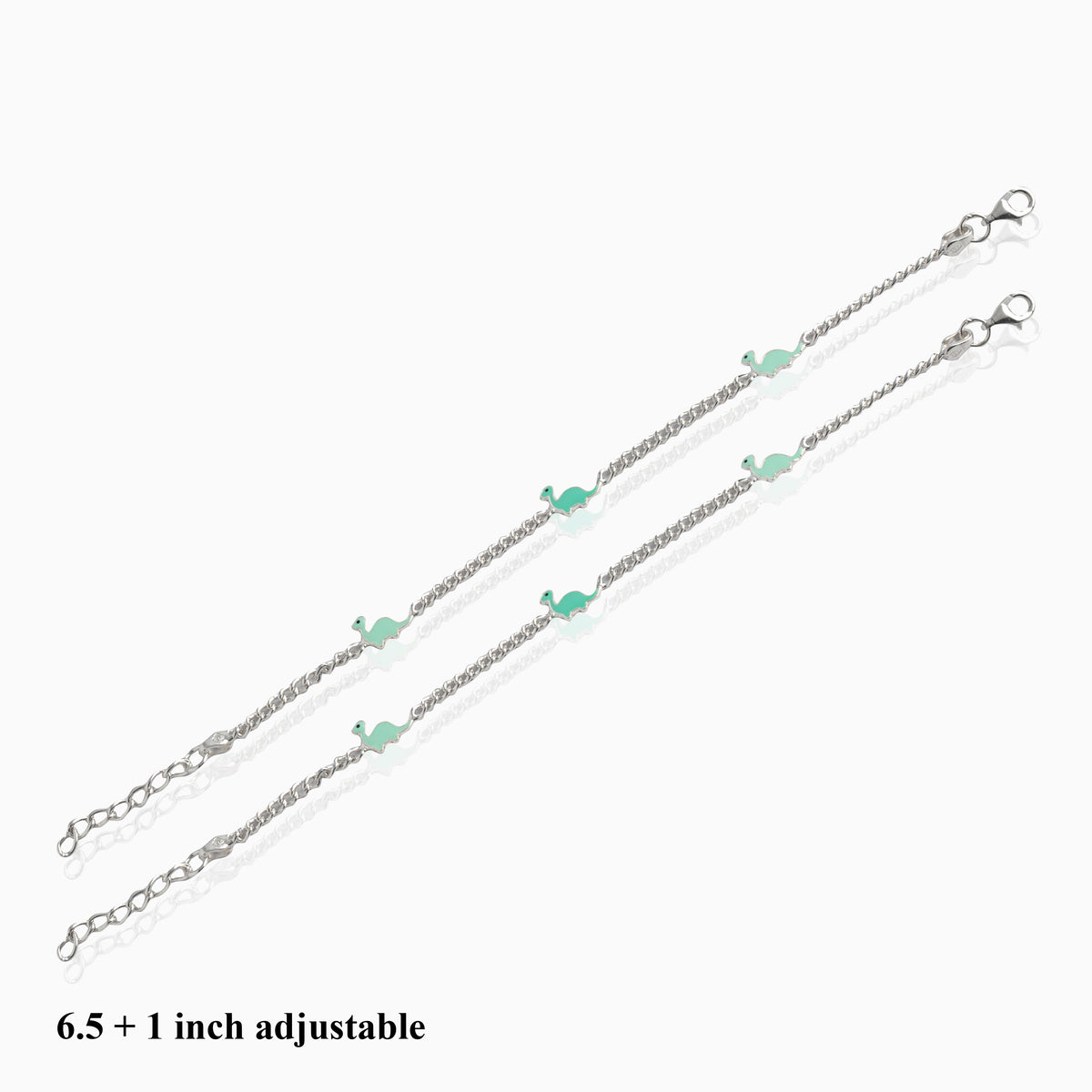 Adjustable Blue Camel Charm Anklet Ishna
