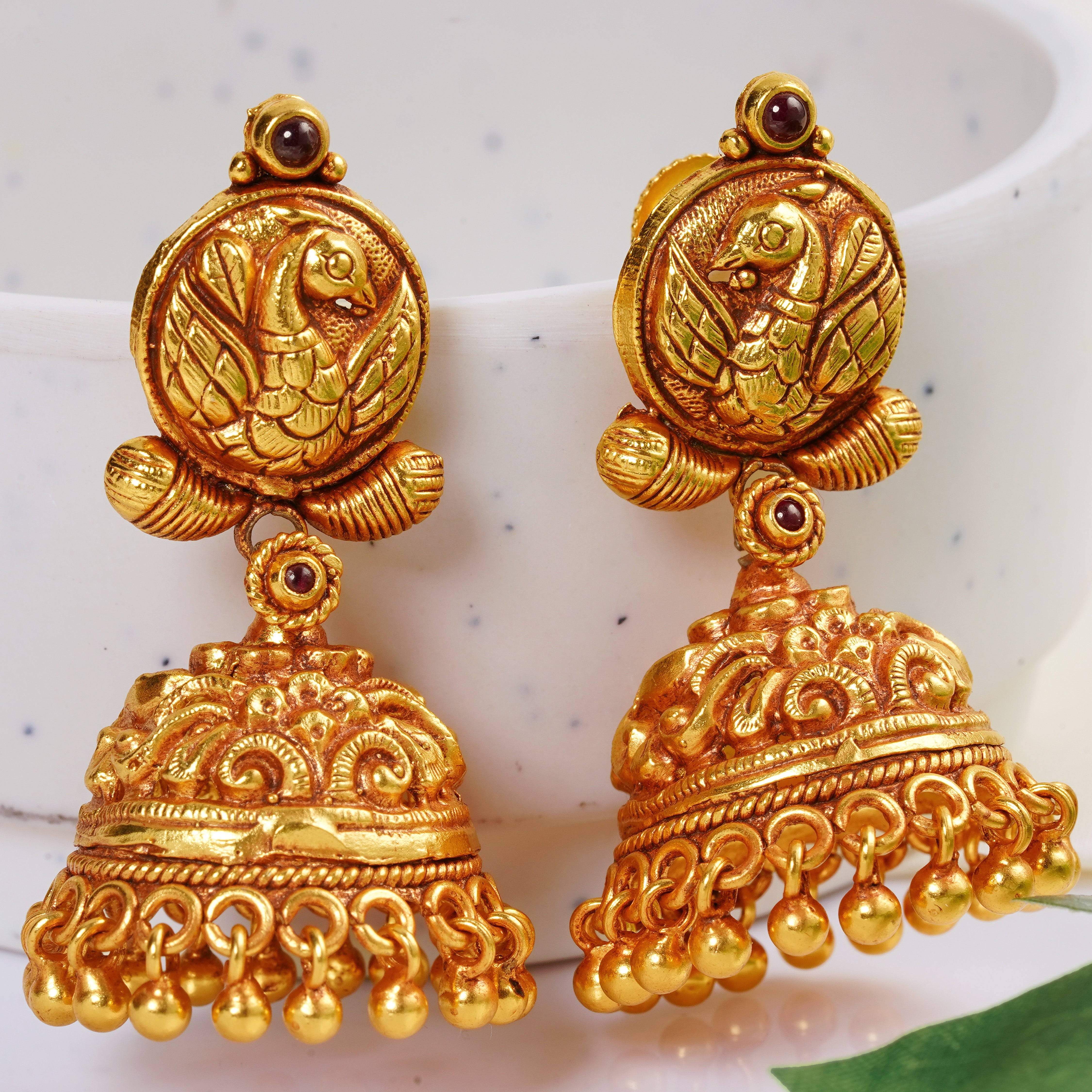 Antique Gold Traditional Earrings