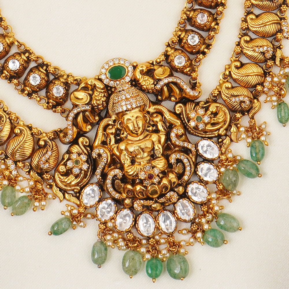 Antique Lakshmi temple necklace