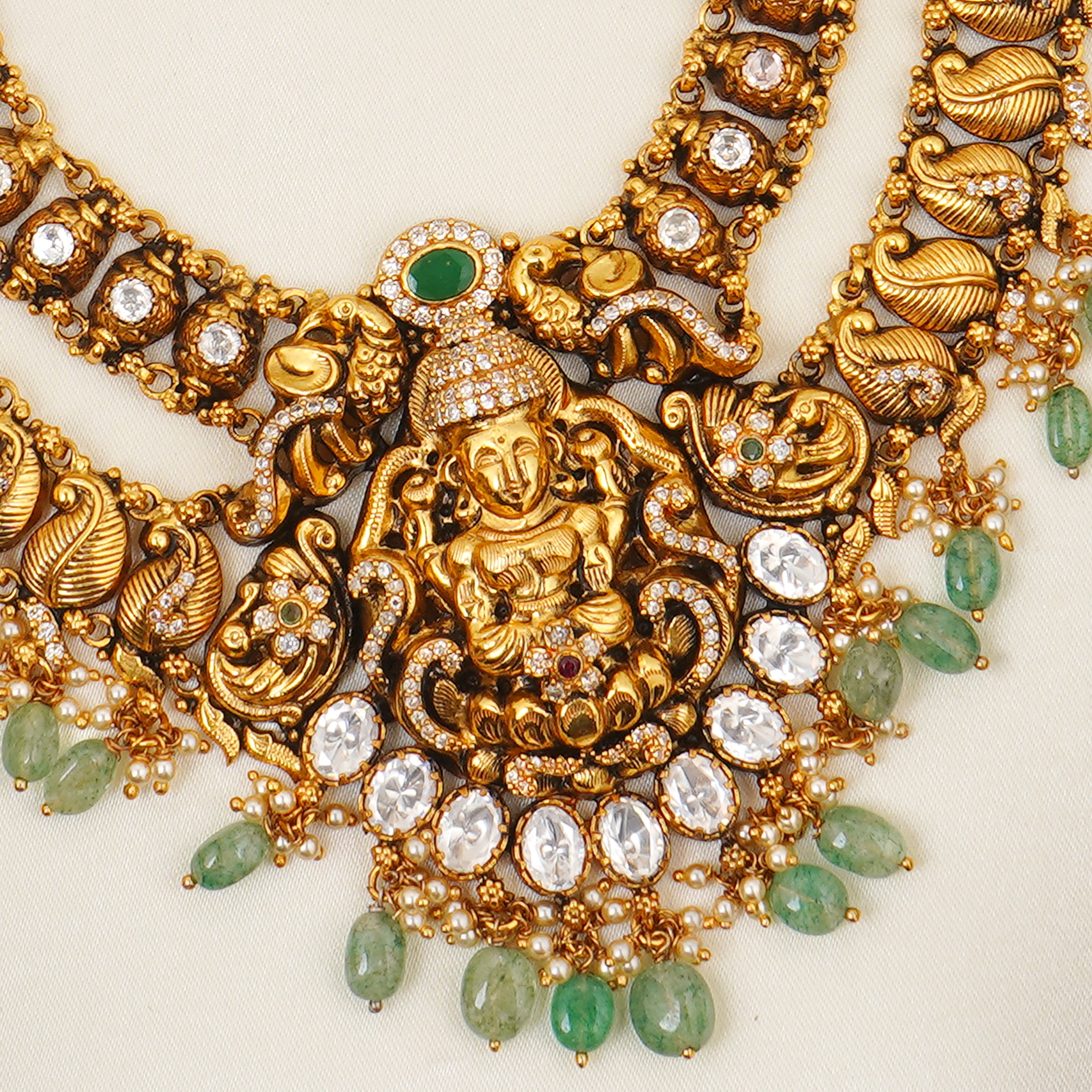 Antique Lakshmi temple necklace