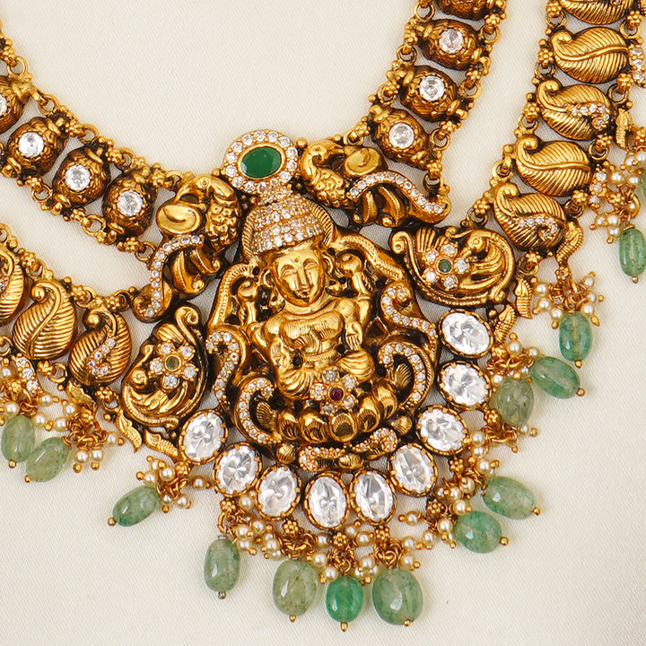 Antique Lakshmi temple necklace