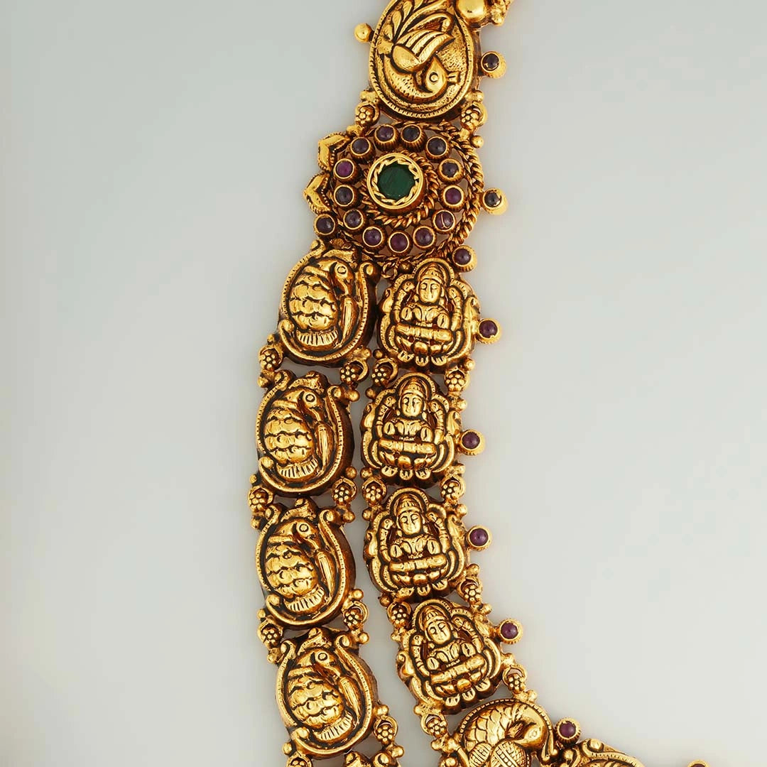 Antique Radha Krishna Motif Haram Ishna