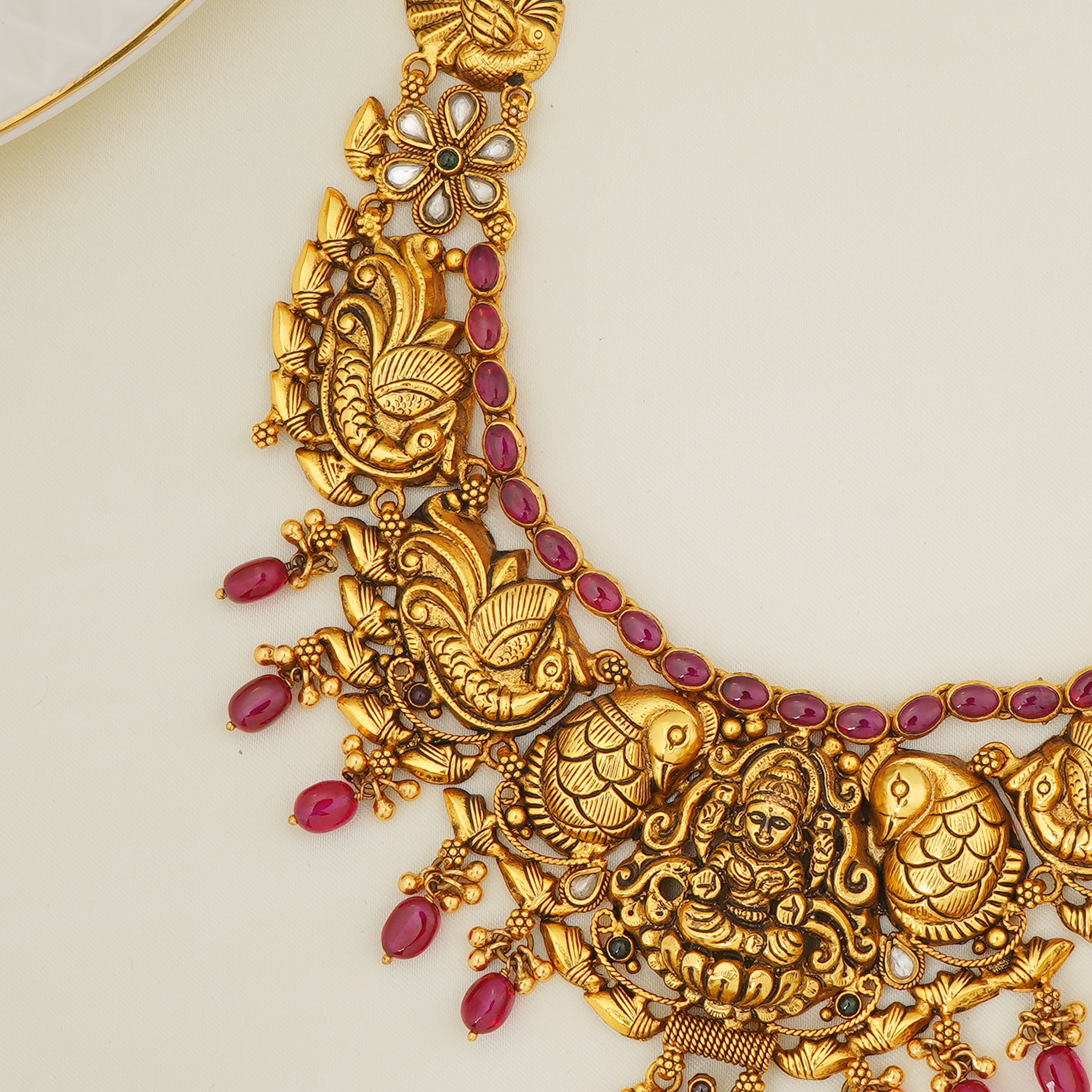 Antique gold plated necklace