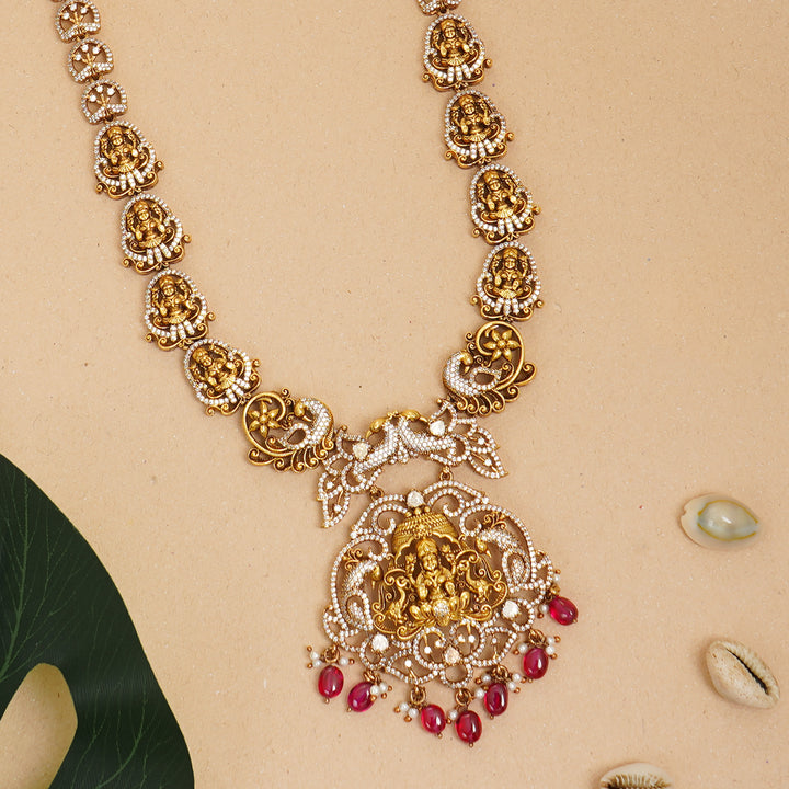 Antique gold plated temple necklace