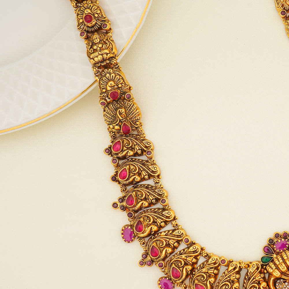 Antique temple necklace for brides