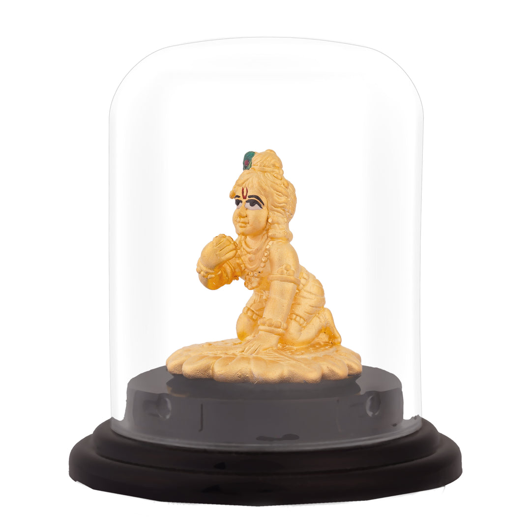 Baby Krishna Silver Idol with Gold Plating