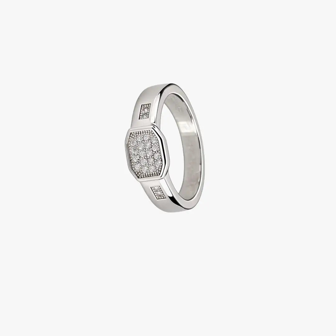 Baby boy silver ring with stones
