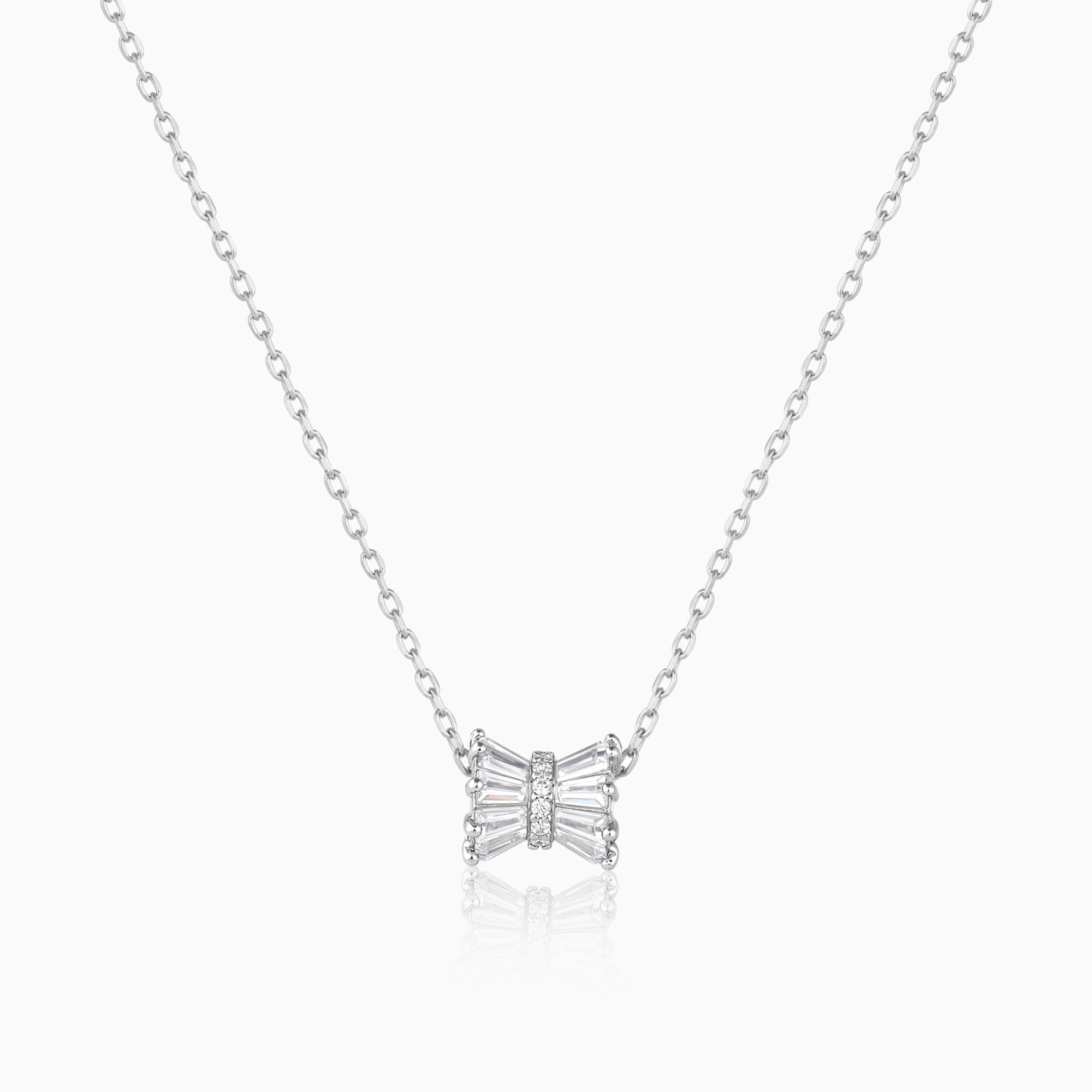 Baguette Stone Bow Chain Ishna