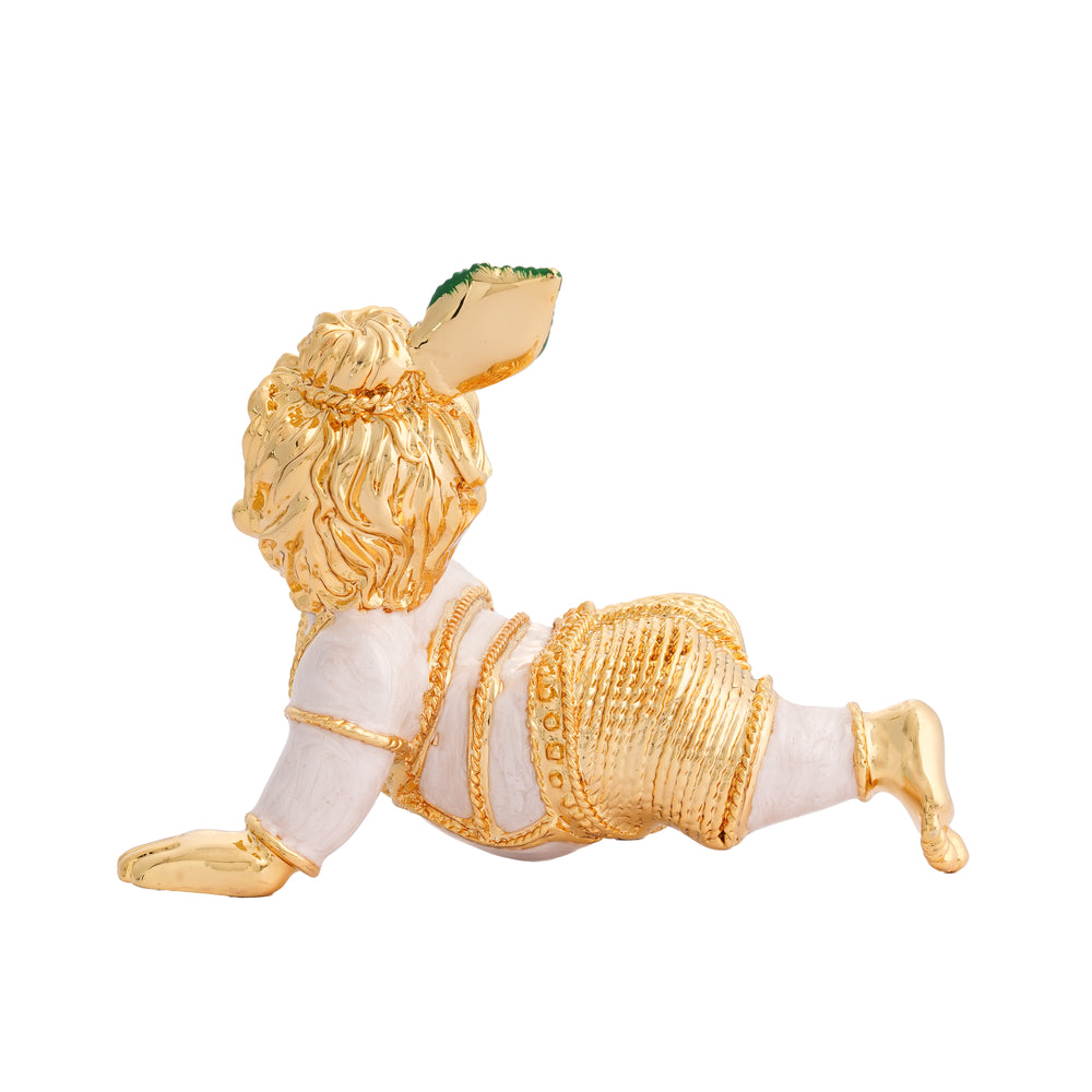 Bal Gopal Silver and Gold Plated Murti