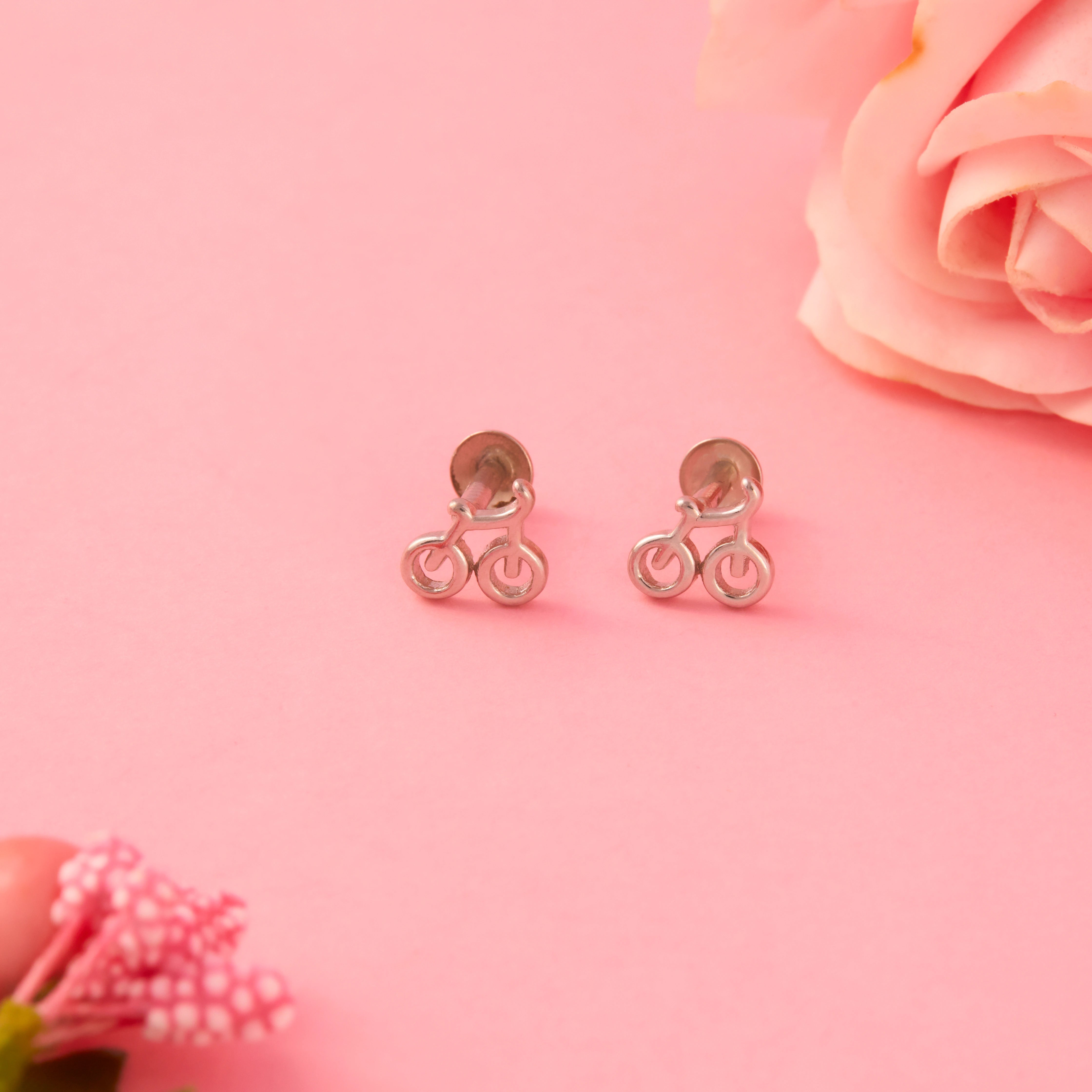 Bicycle Motif Earrings Ishna
