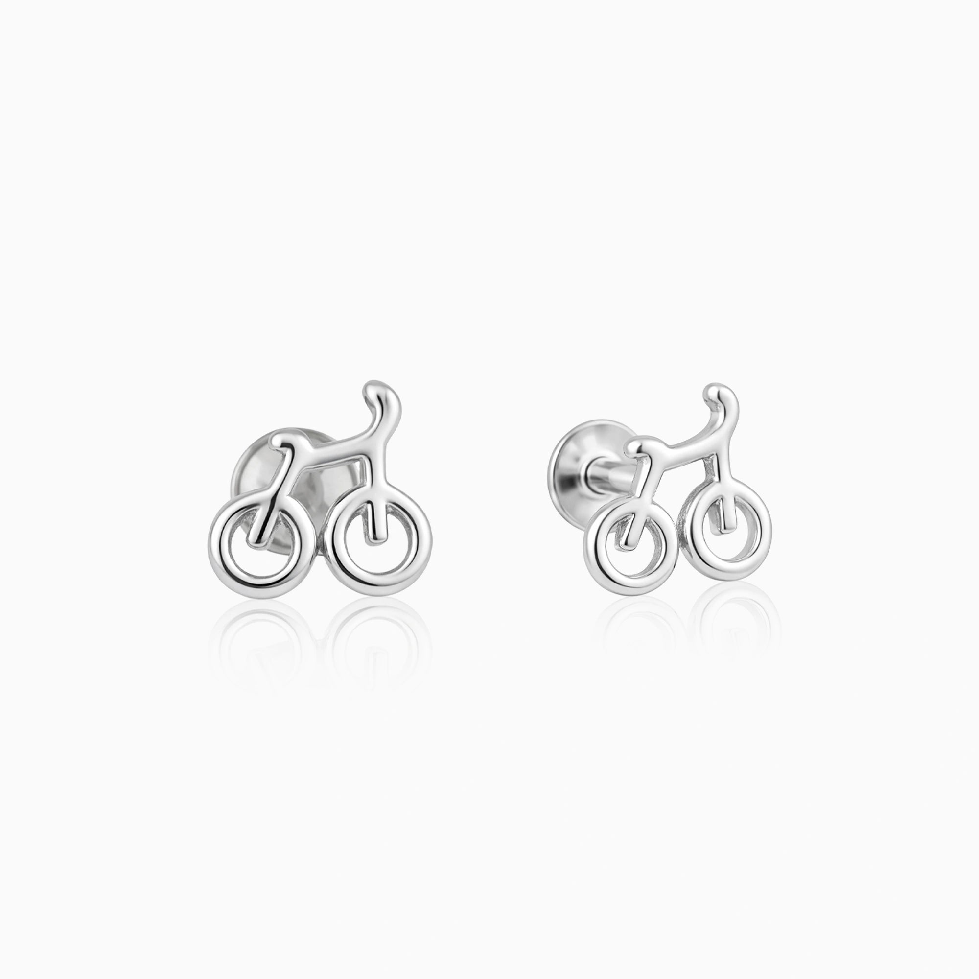 Bicycle Motif Stud Earrings Ishna