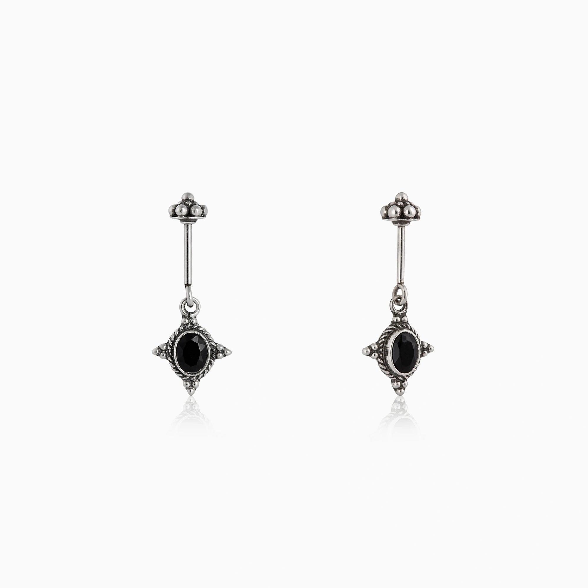 Black koppu Earrings Ishna