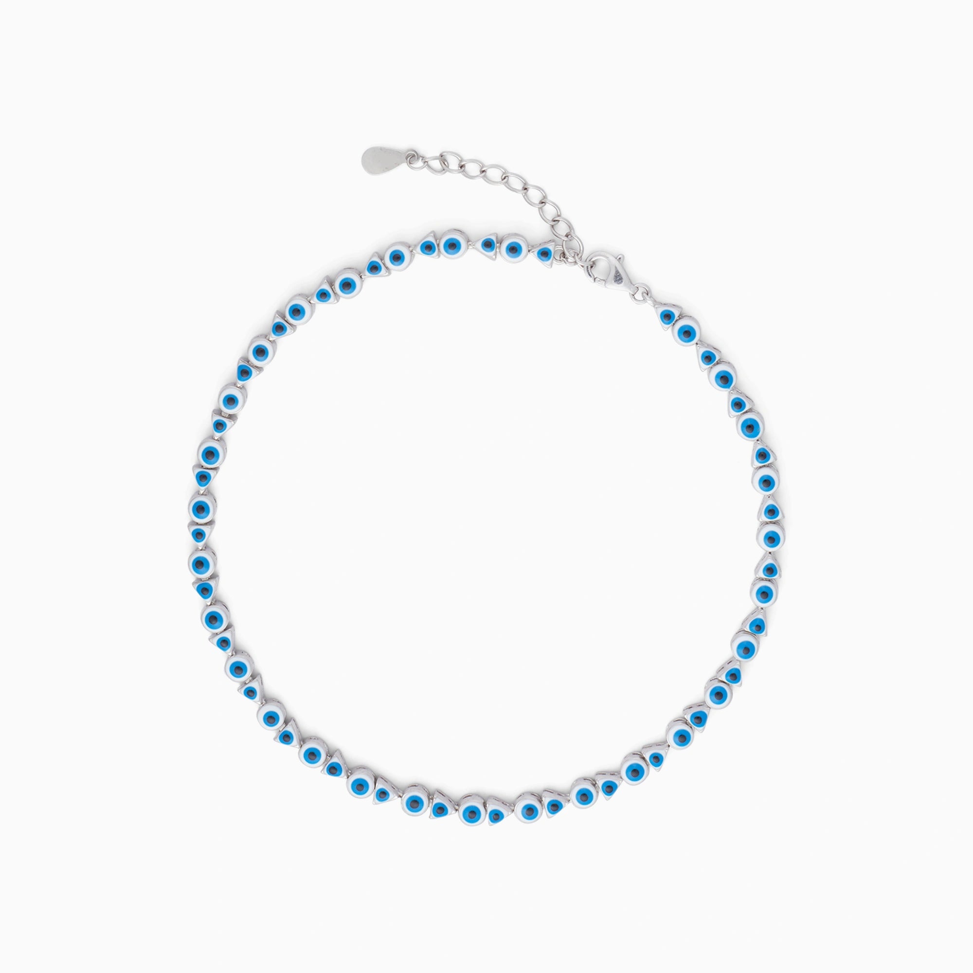 Blue Evil Eye Anklet Ishna