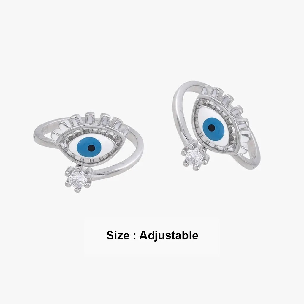 Blue eye crown 925 silver metti for women