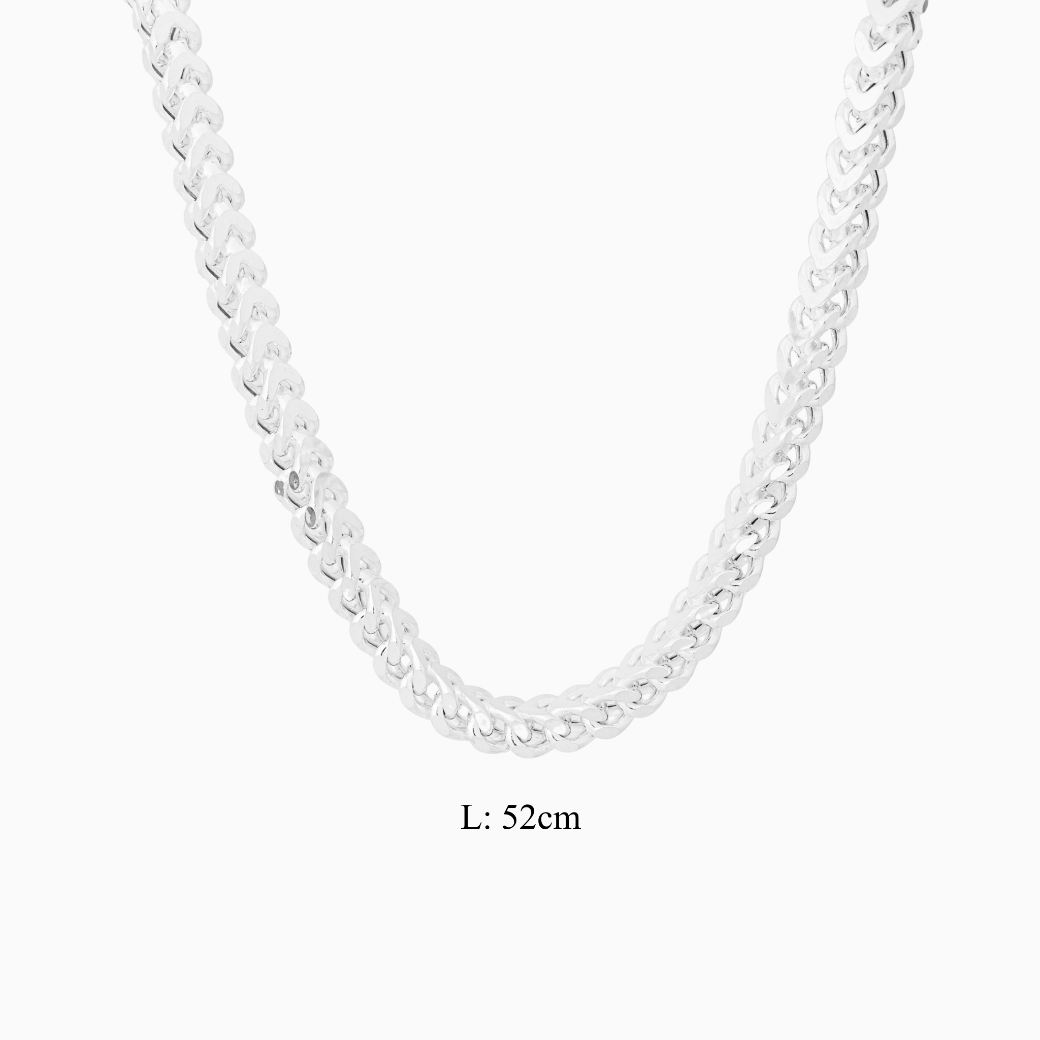 Bold Cuban link sterling silver chain