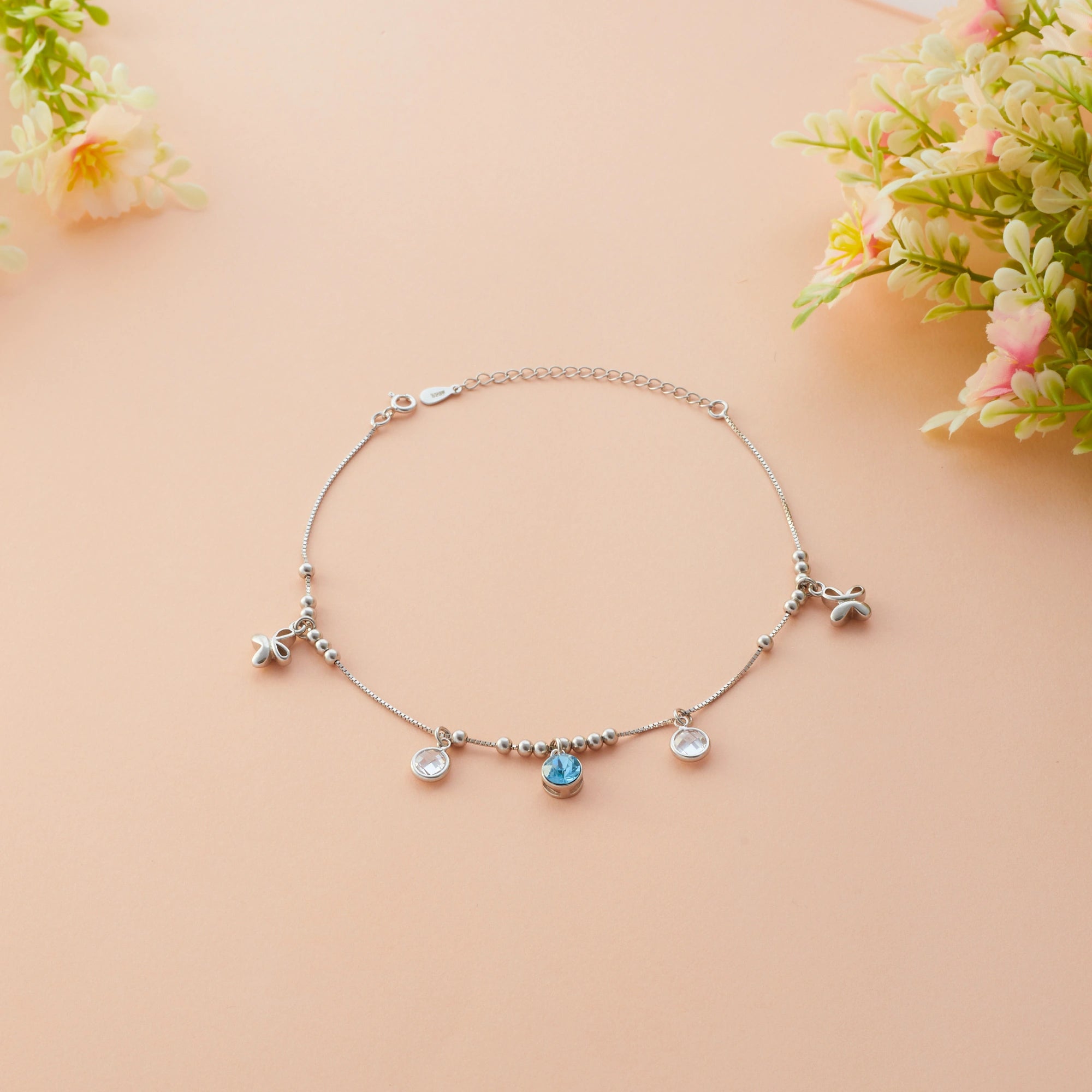  Bow & Stone Anklet Ishna