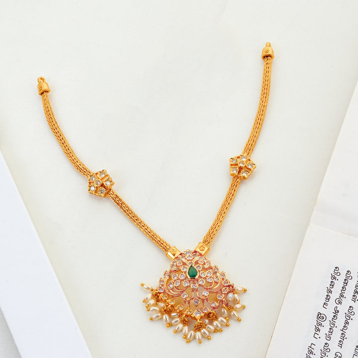 Bridal Gold plated Necklace with Stud Earrings Online