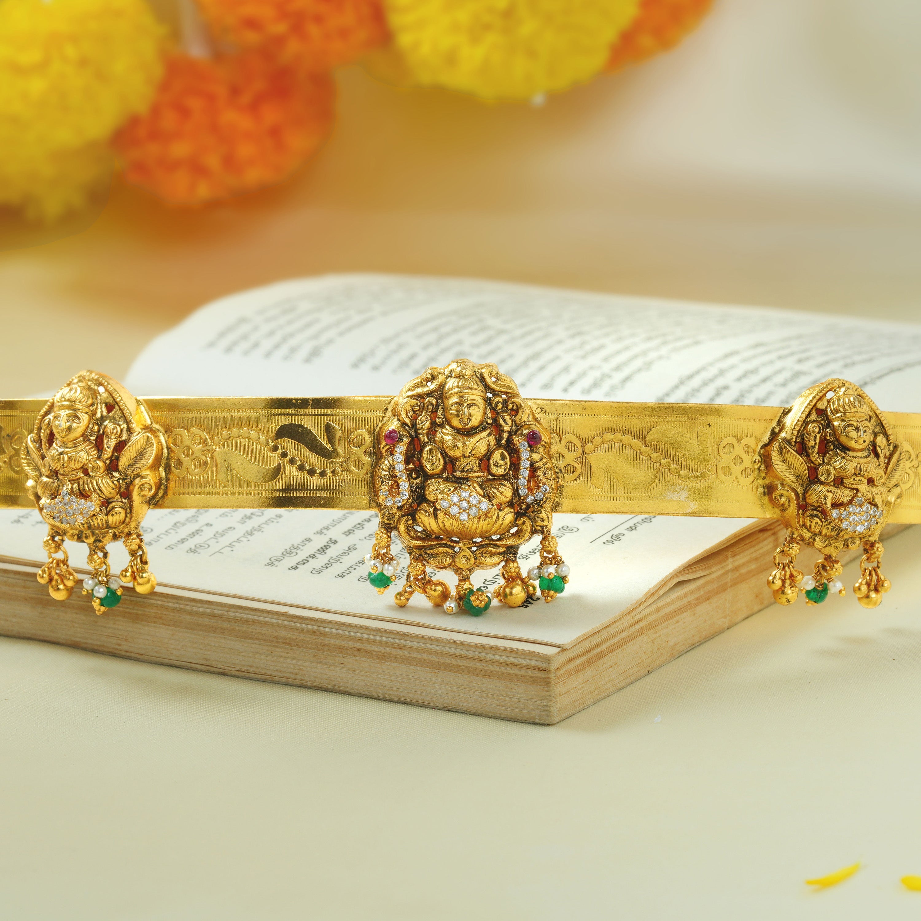 Bridal Temple Ottiyanam Gold Plated Ishna