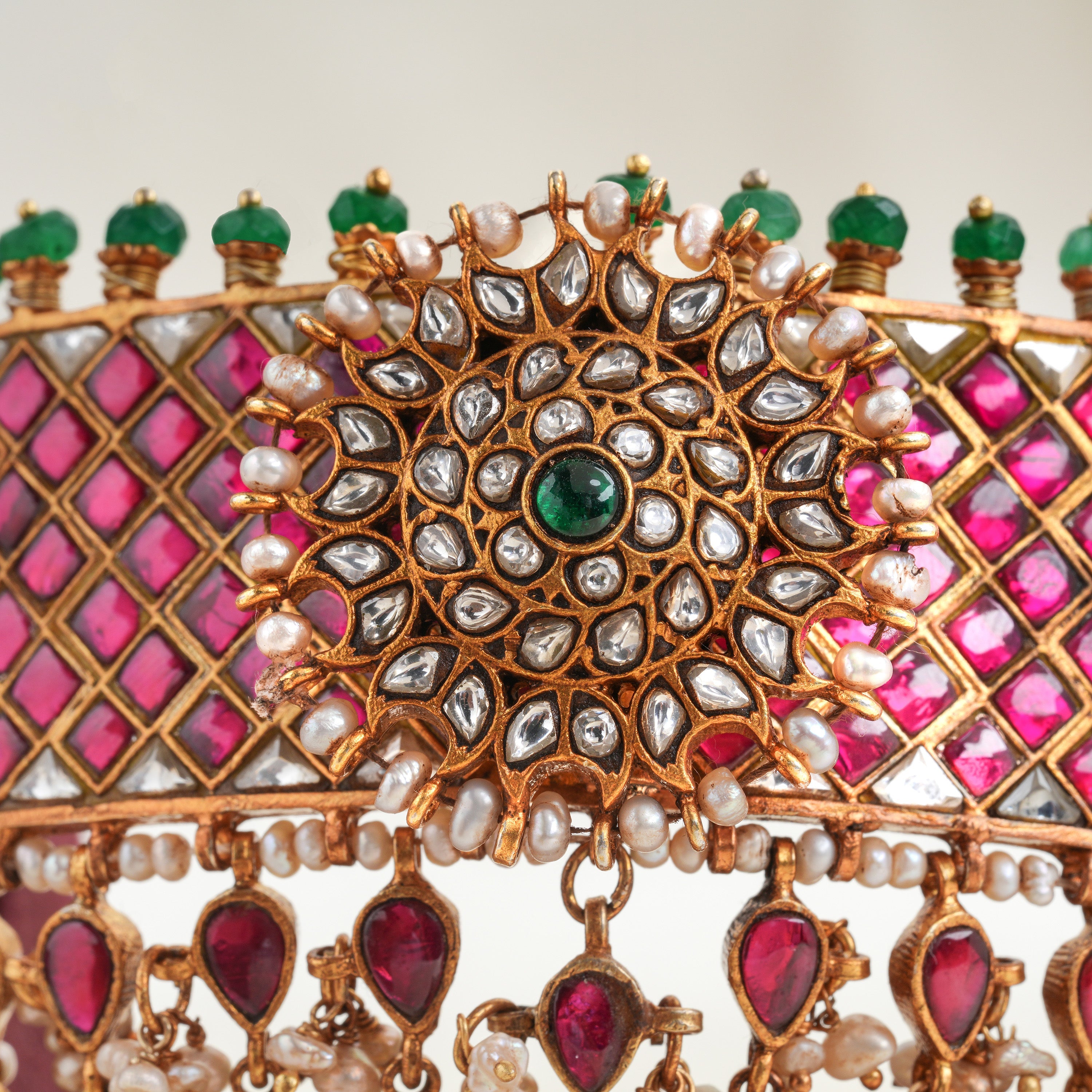 Bridal ruby Kundan choker necklace