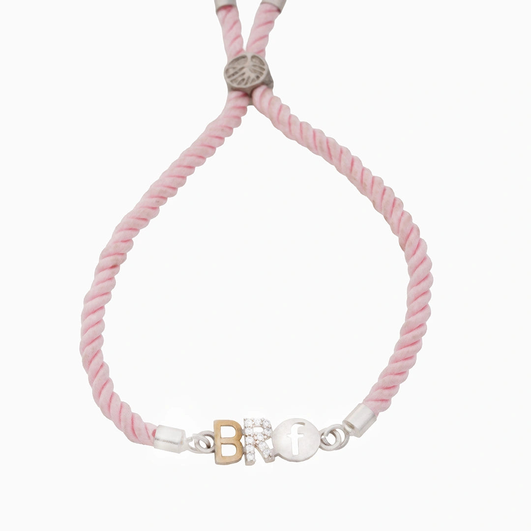Bro motif sterling silver rakhi Ishna