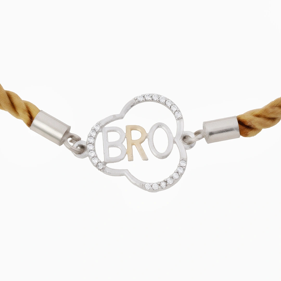 Bro rakhi in sterling silver Ishna