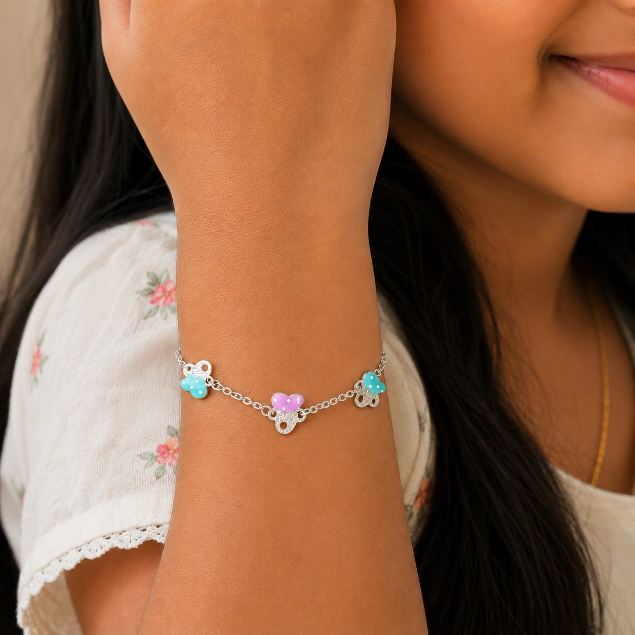 Butterfly Bracelet in Sterling Silver Ishna