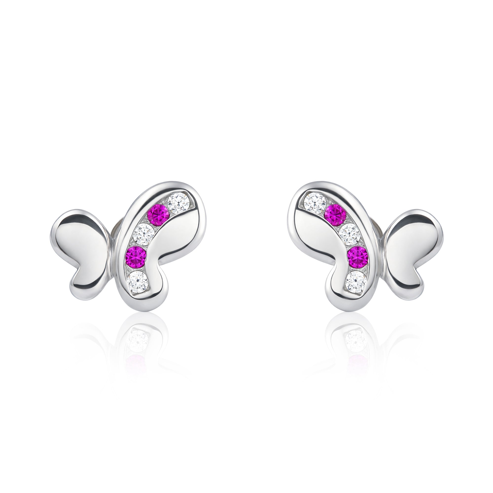 CZ Butterfly Motif Earrings Ishna