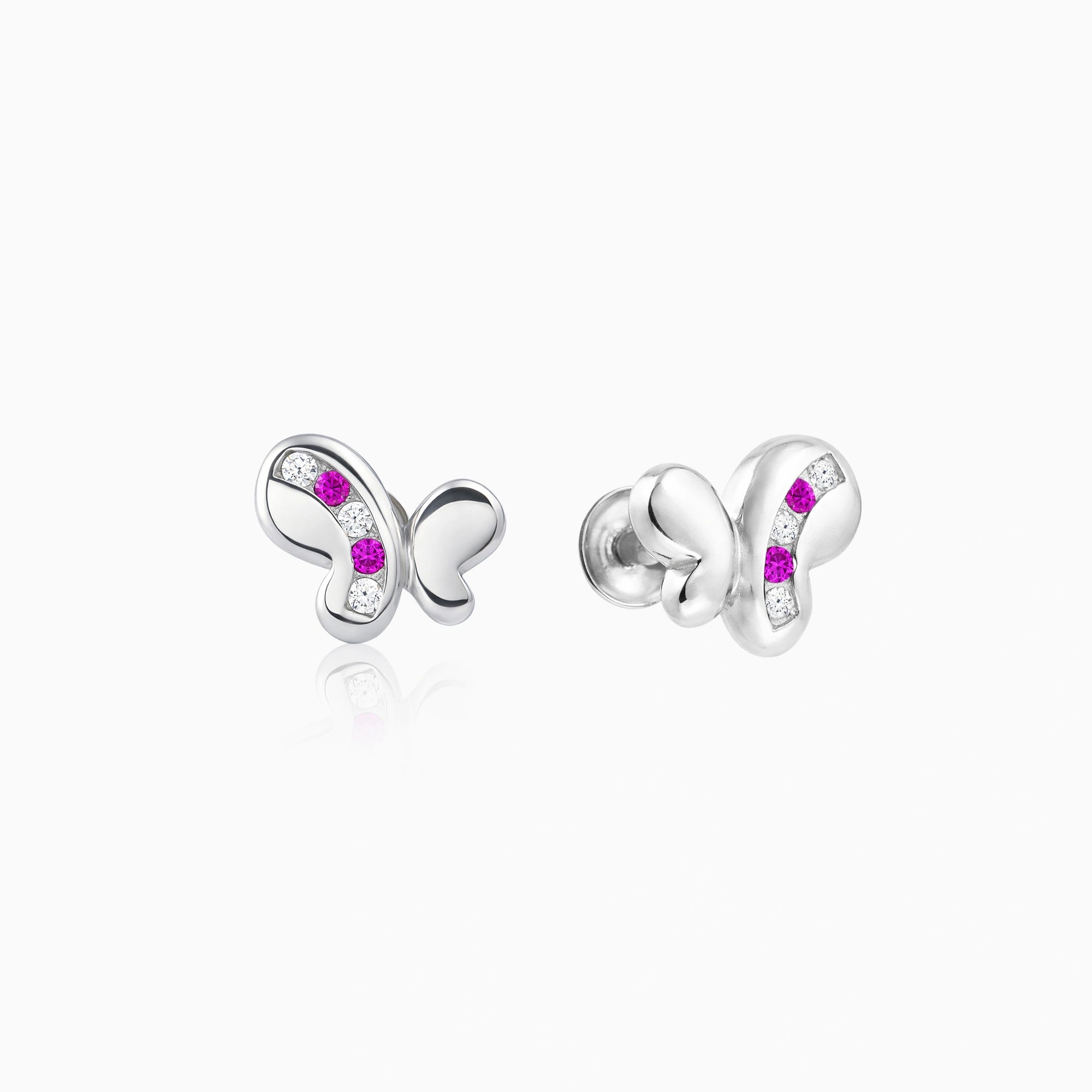 CZ Butterfly Motif Earrings Ishna
