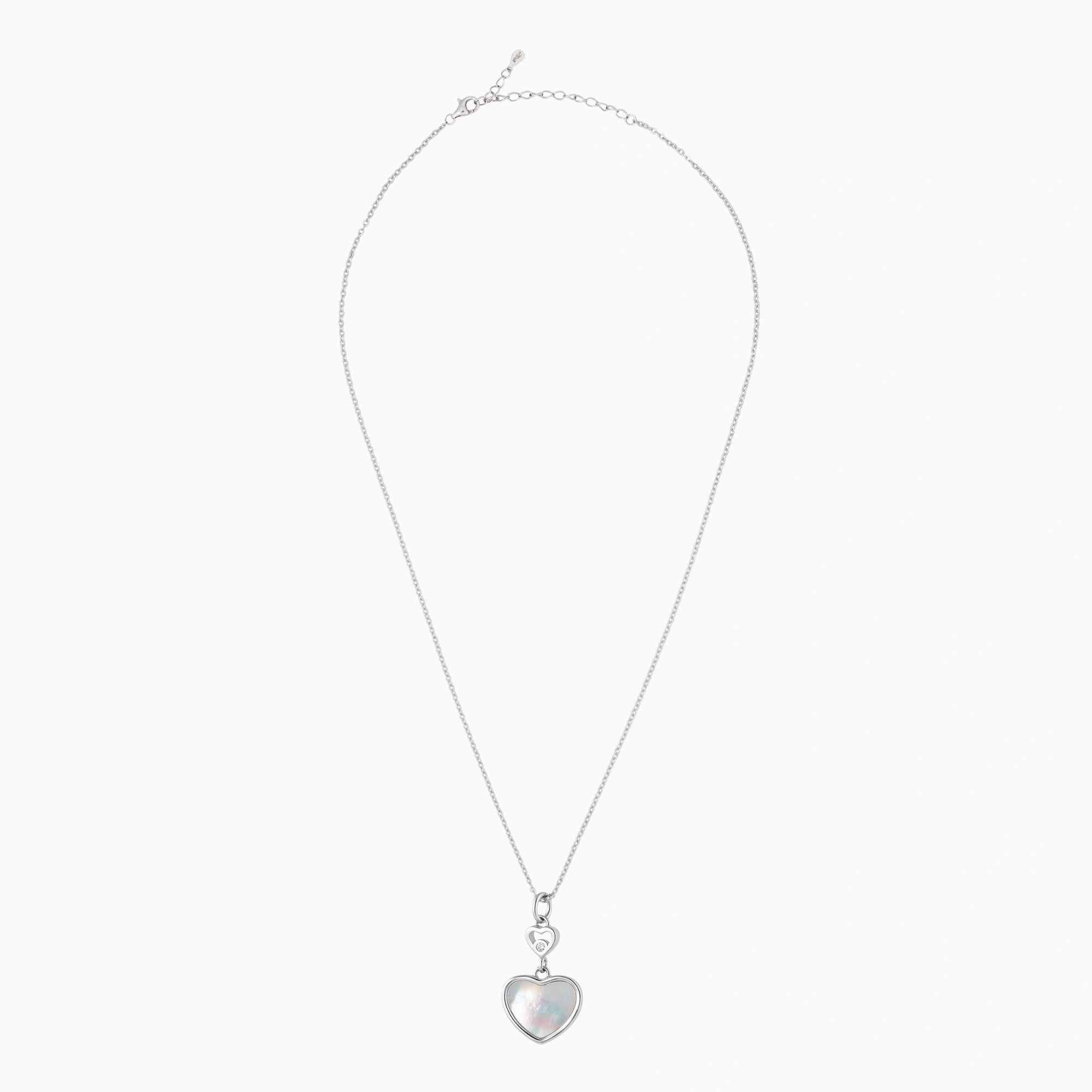 CZ Double Heart Chain Ishna