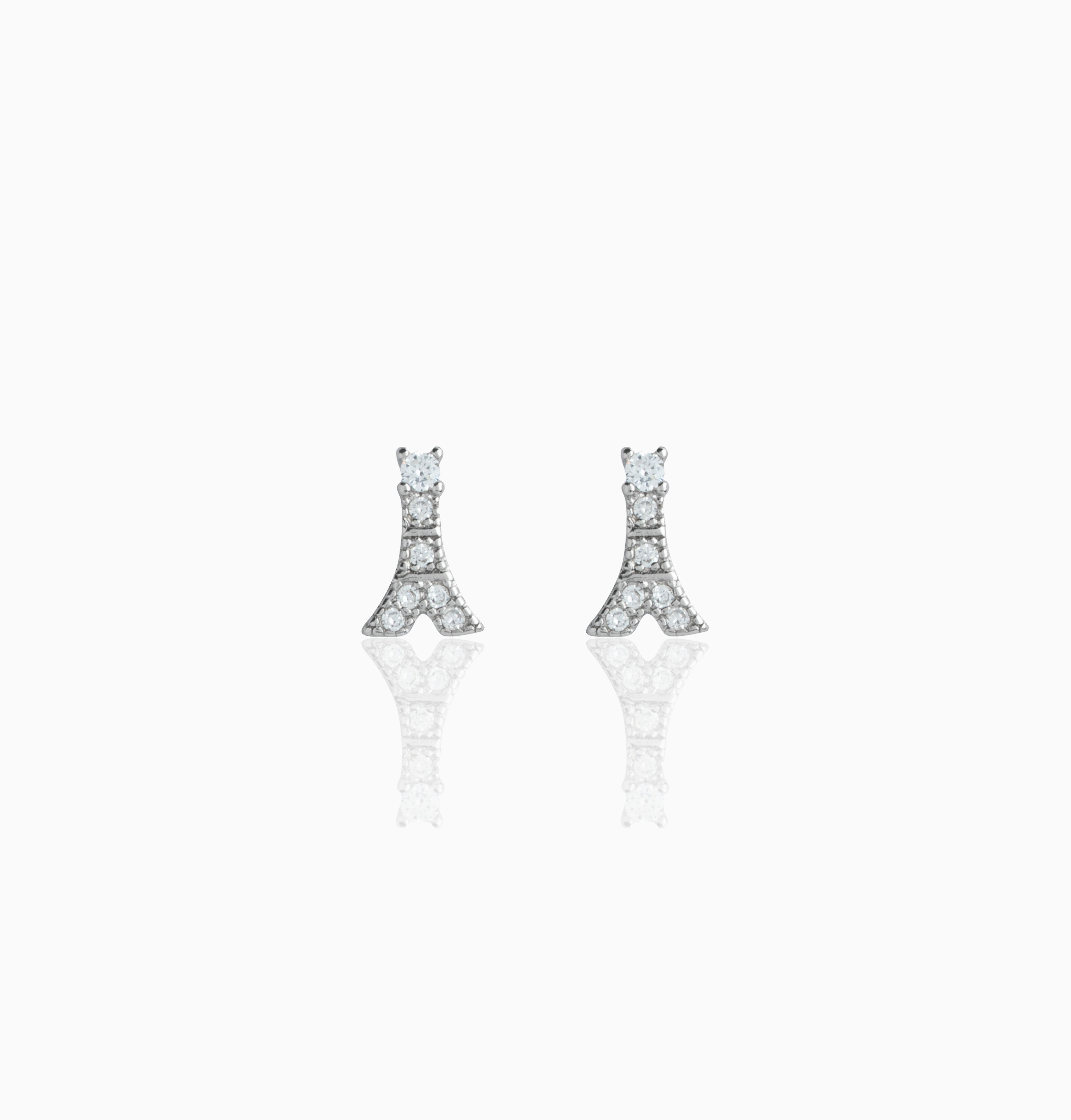 CZ Eiffel Tower Stud Ishna