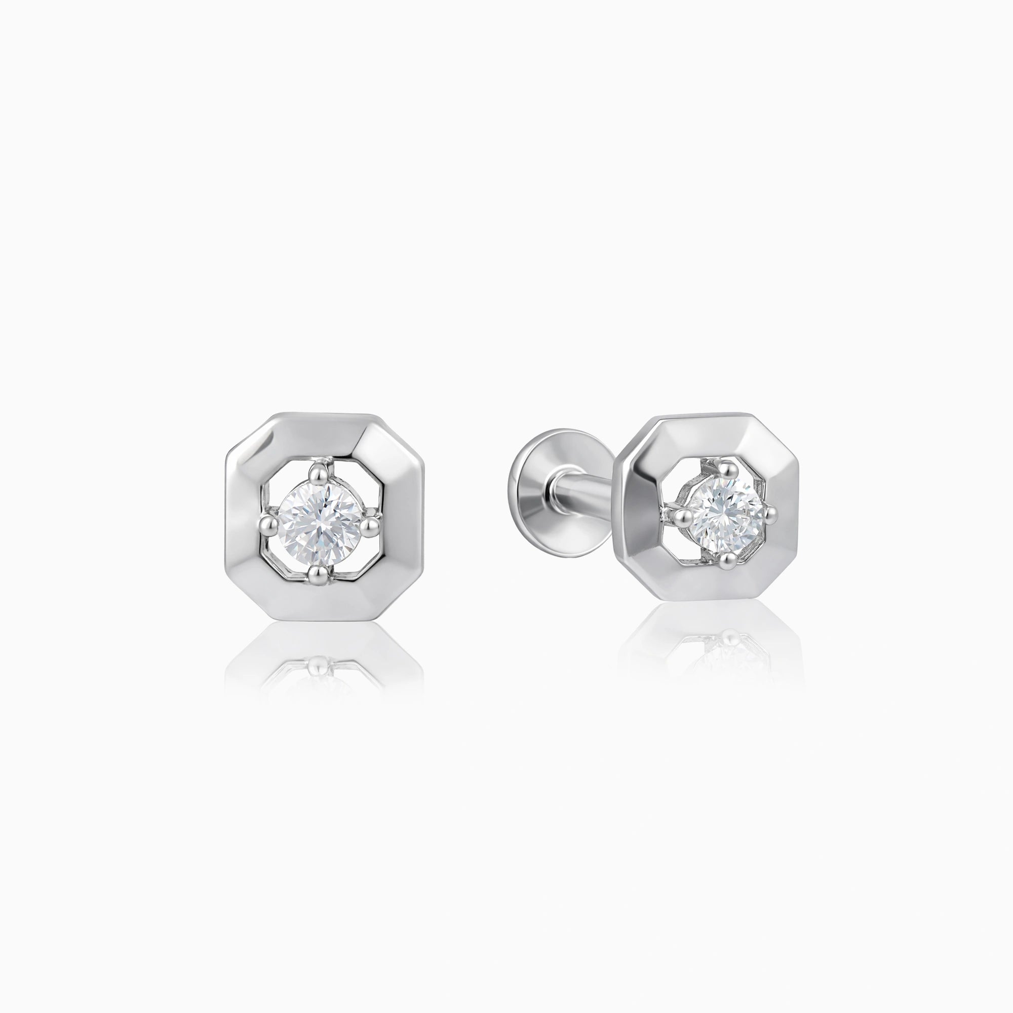 CZ Geometric Earrings Ishna