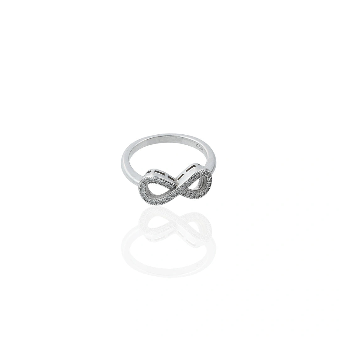 CZ Infinity Charm Ring Ishna