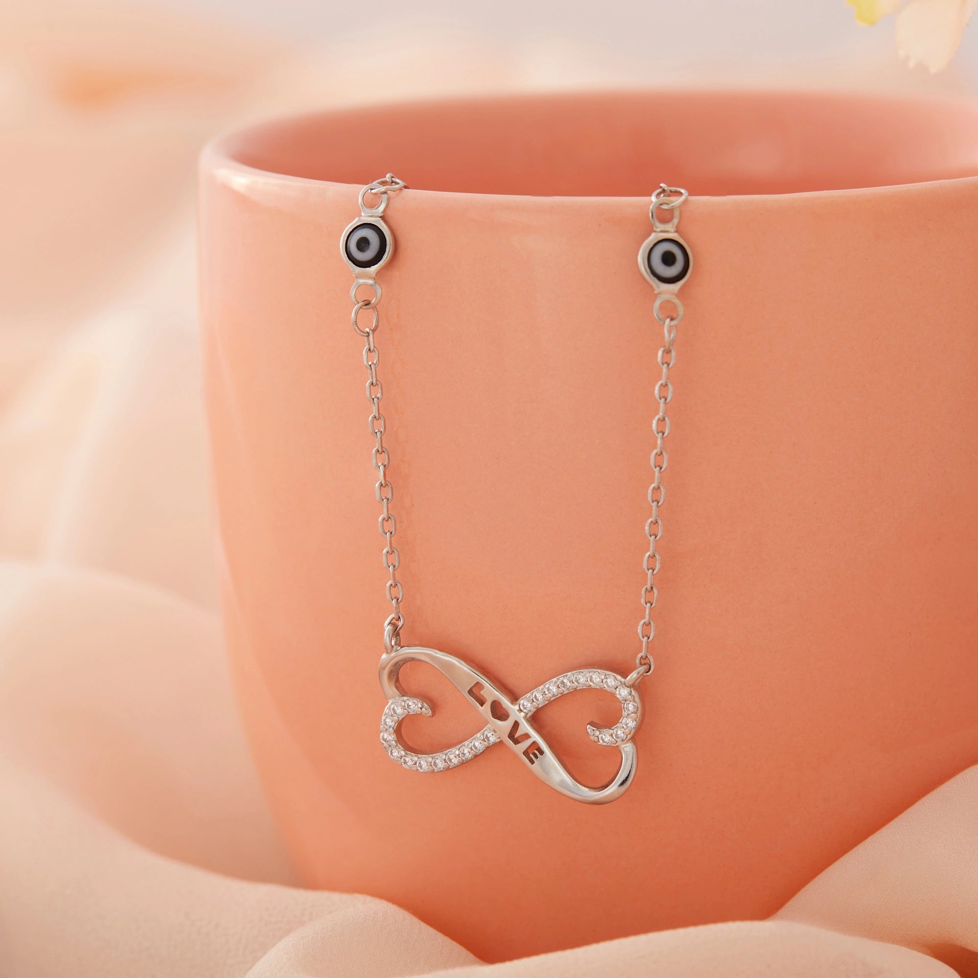 CZ Infinity Love Chain Ishna
